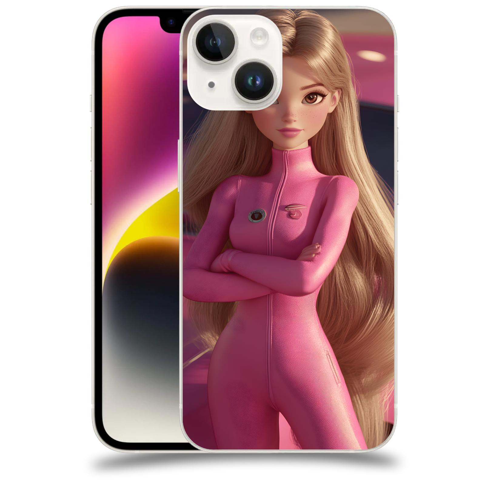 ACOVER Kryt na mobil Apple iPhone 14 - Pink girl
