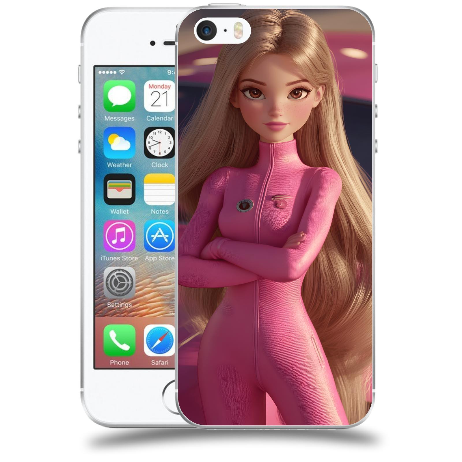 ACOVER Kryt na mobil Apple iPhone 5/5S/SE - Pink girl