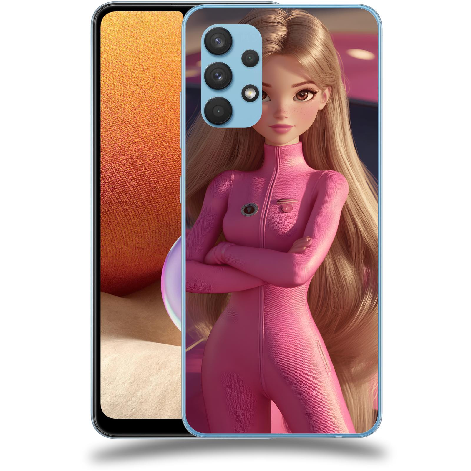ACOVER Kryt na mobil Samsung Galaxy A32 4G SM-A325F - Pink girl