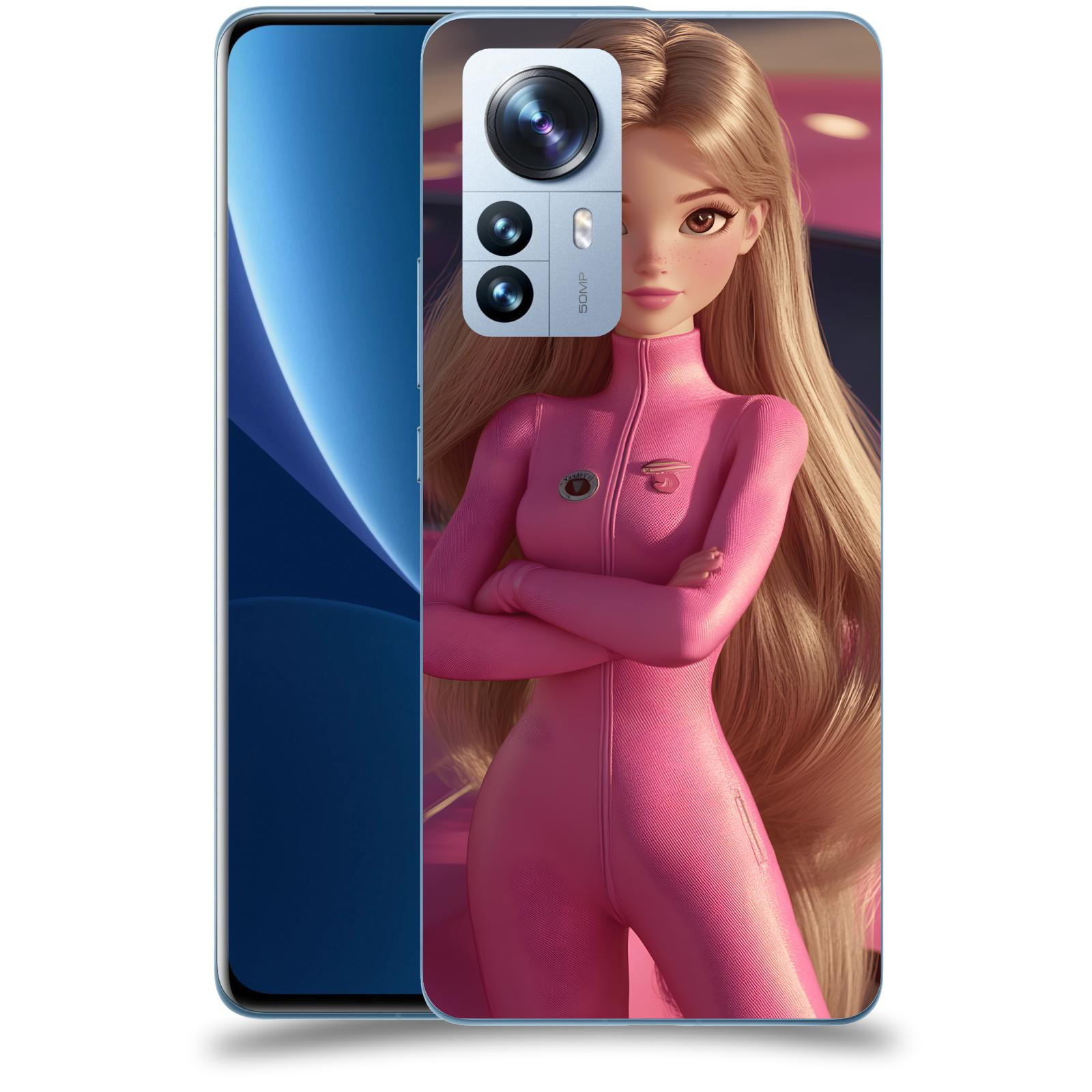 ACOVER Kryt na mobil Xiaomi 12 Pro - Pink girl