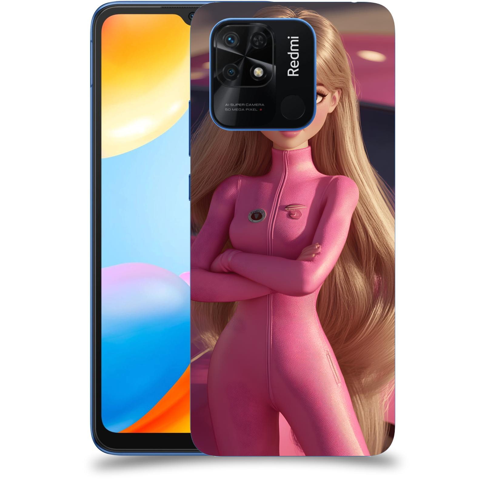 ACOVER Kryt na mobil Xiaomi Redmi 10C - Pink girl