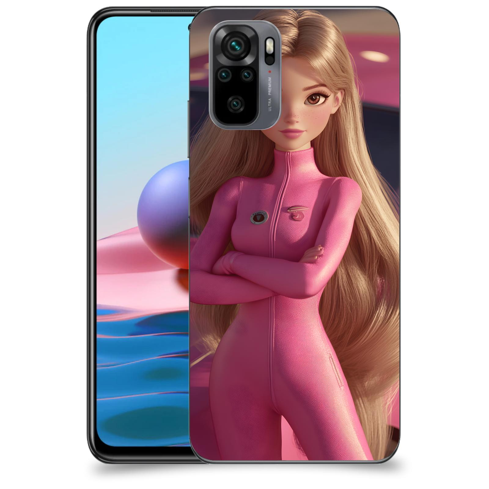 ACOVER Kryt na mobil Xiaomi Redmi Note 10 - Pink girl