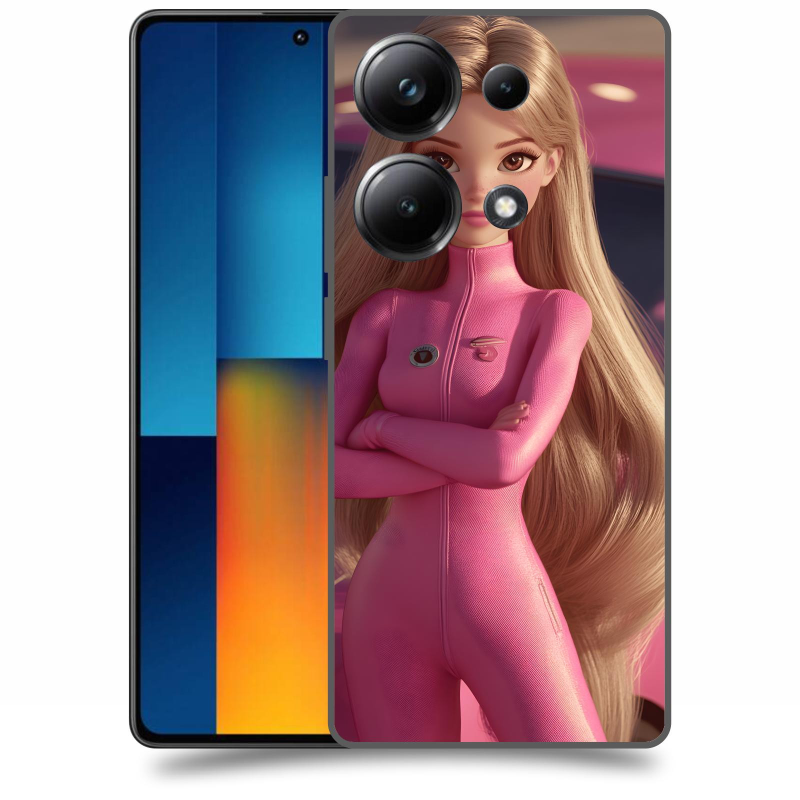 ACOVER Kryt na mobil Poco M6 - Pink girl