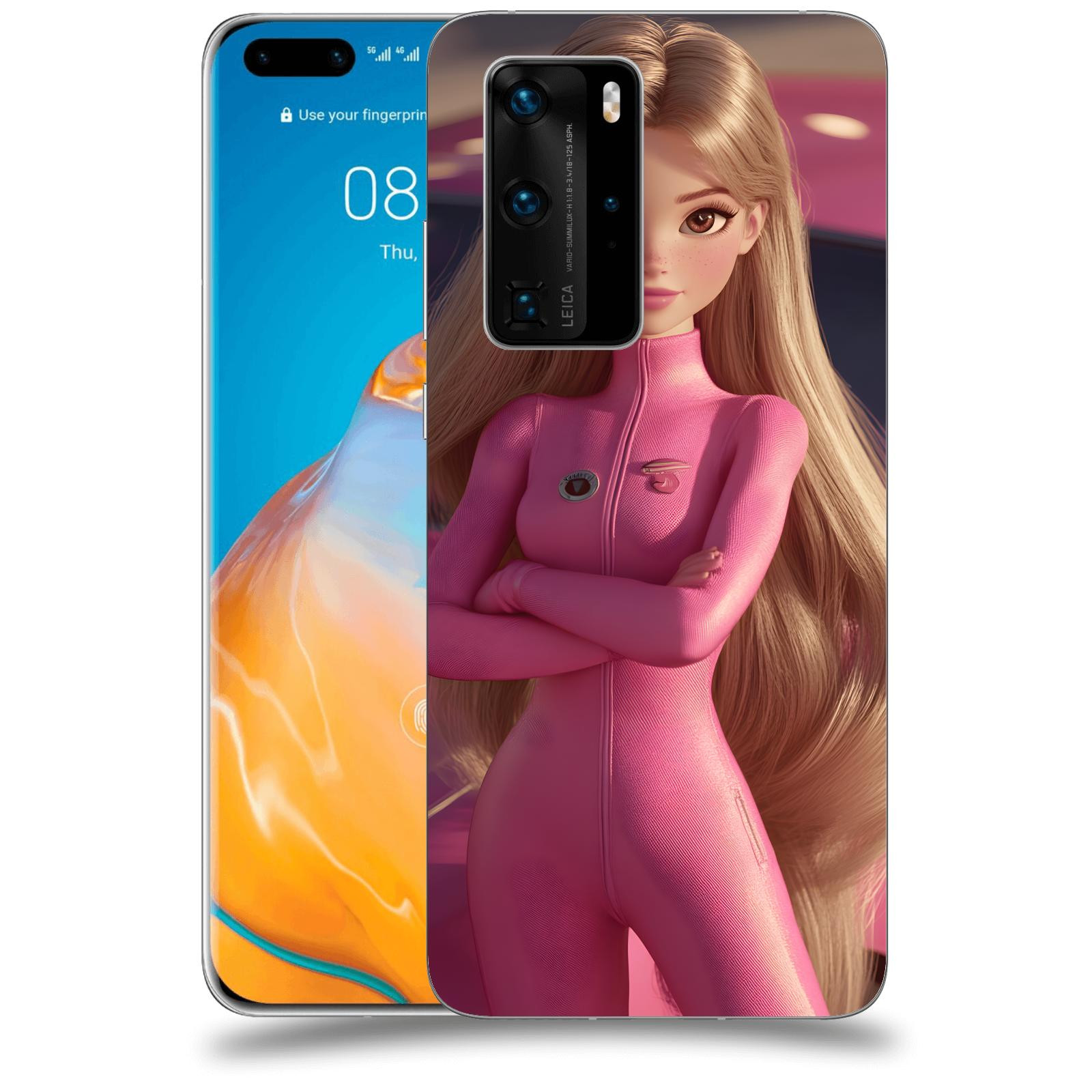 ACOVER Kryt na mobil Huawei P40 - Pink girl
