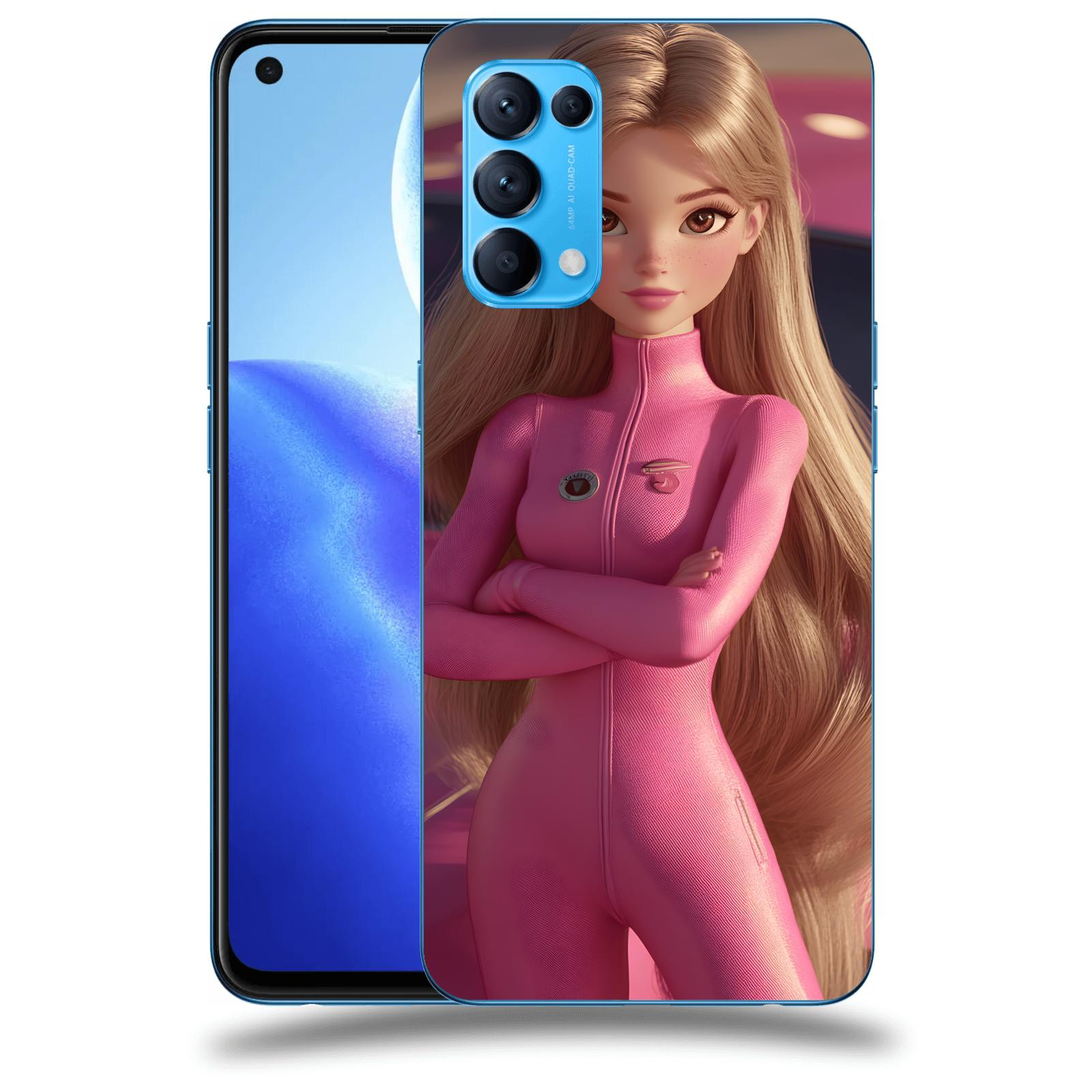 ACOVER Kryt na mobil OPPO Reno 5 5G - Pink girl