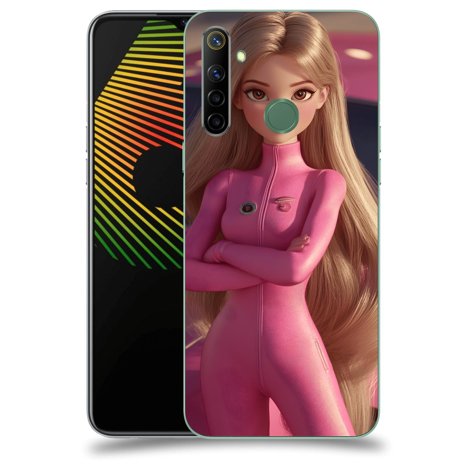 ACOVER Kryt na mobil Realme 6i - Pink girl