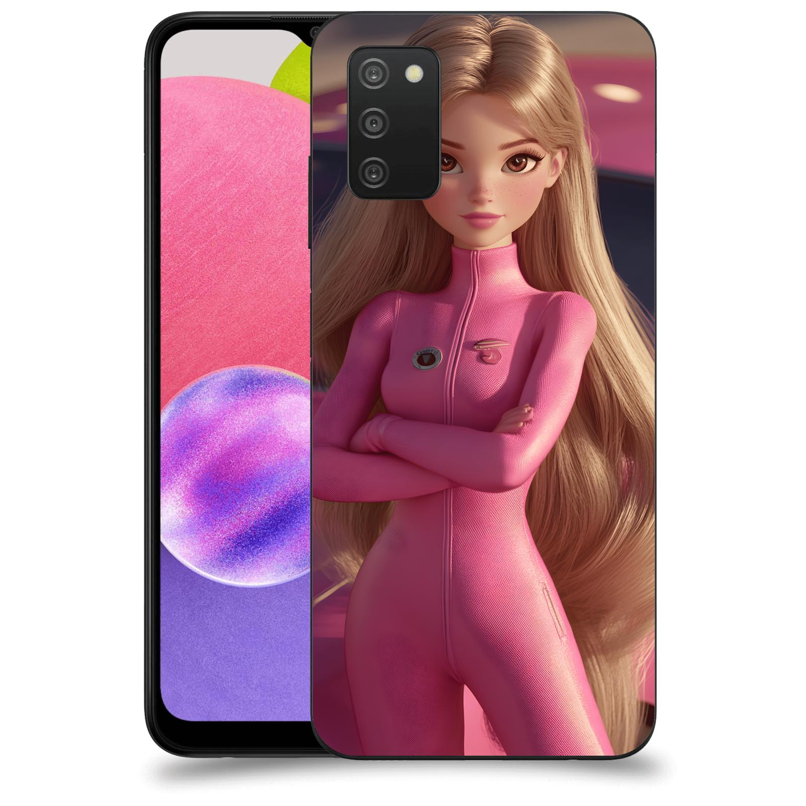 ACOVER Kryt na mobil Samsung Galaxy A03s A037G - Pink girl