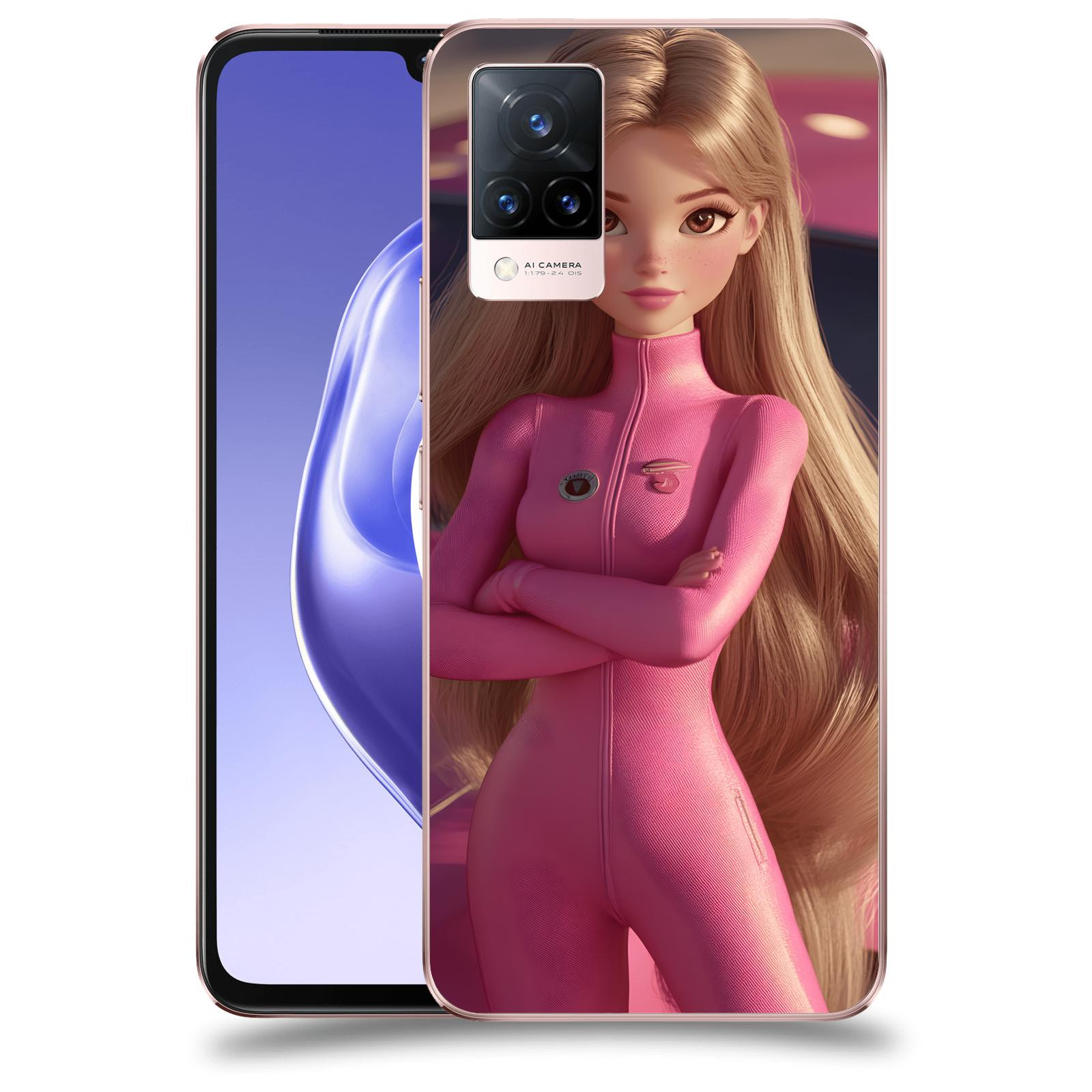 ACOVER Kryt na mobil Vivo V21 5G - Pink girl