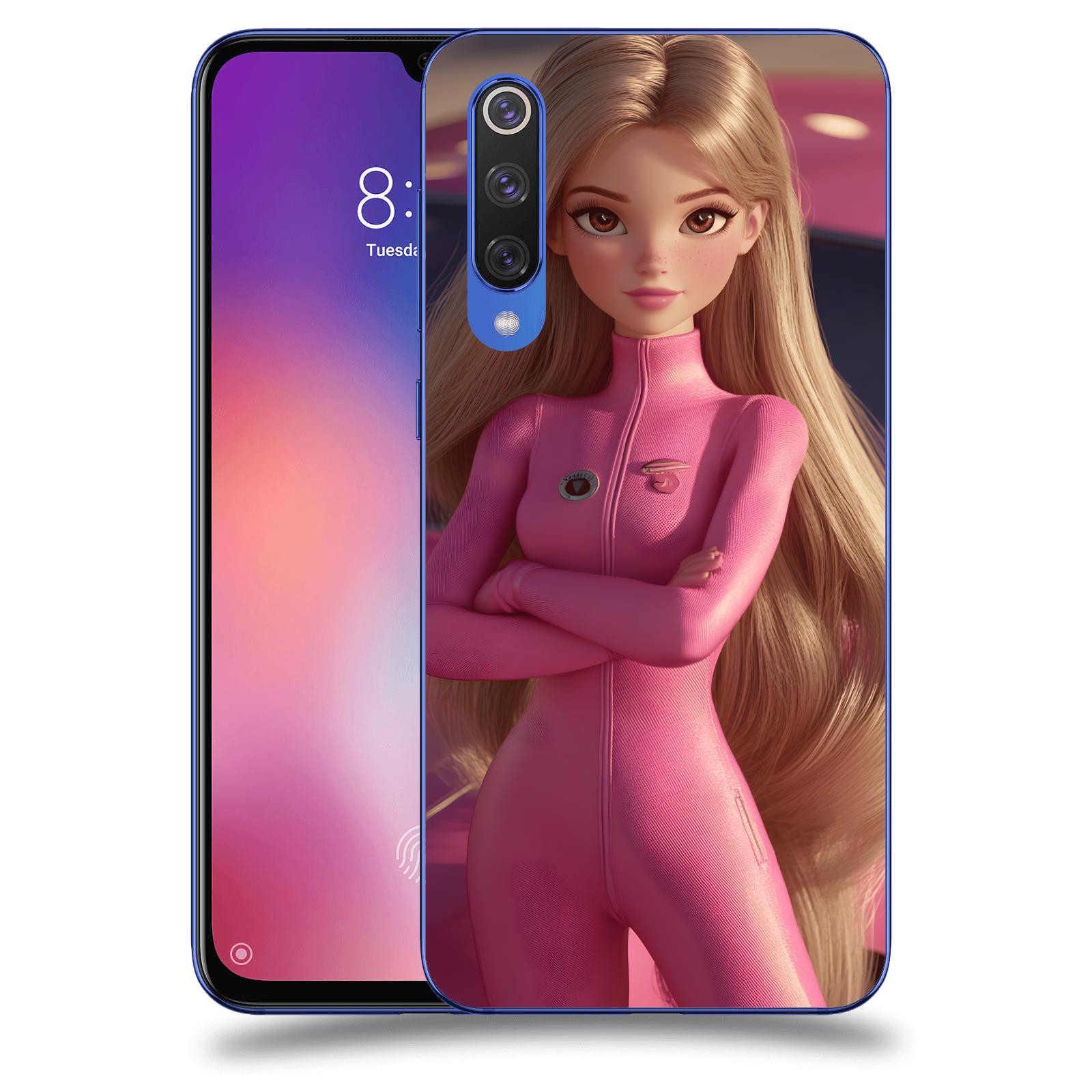 ACOVER Kryt na mobil Xiaomi Mi 9 SE - Pink girl