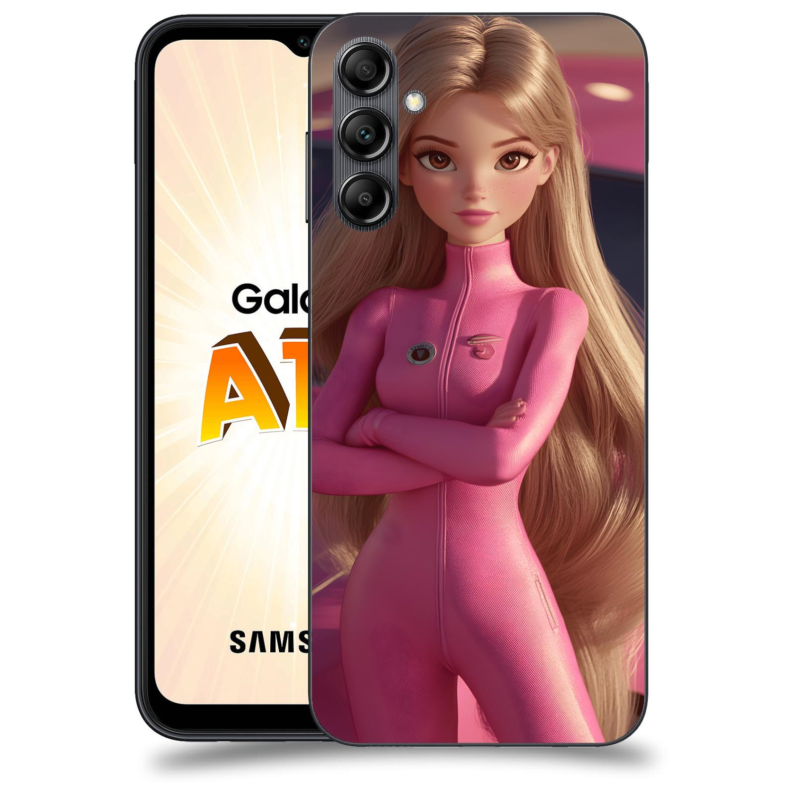 ACOVER Kryt na mobil Samsung Galaxy A14 LTE - Pink girl