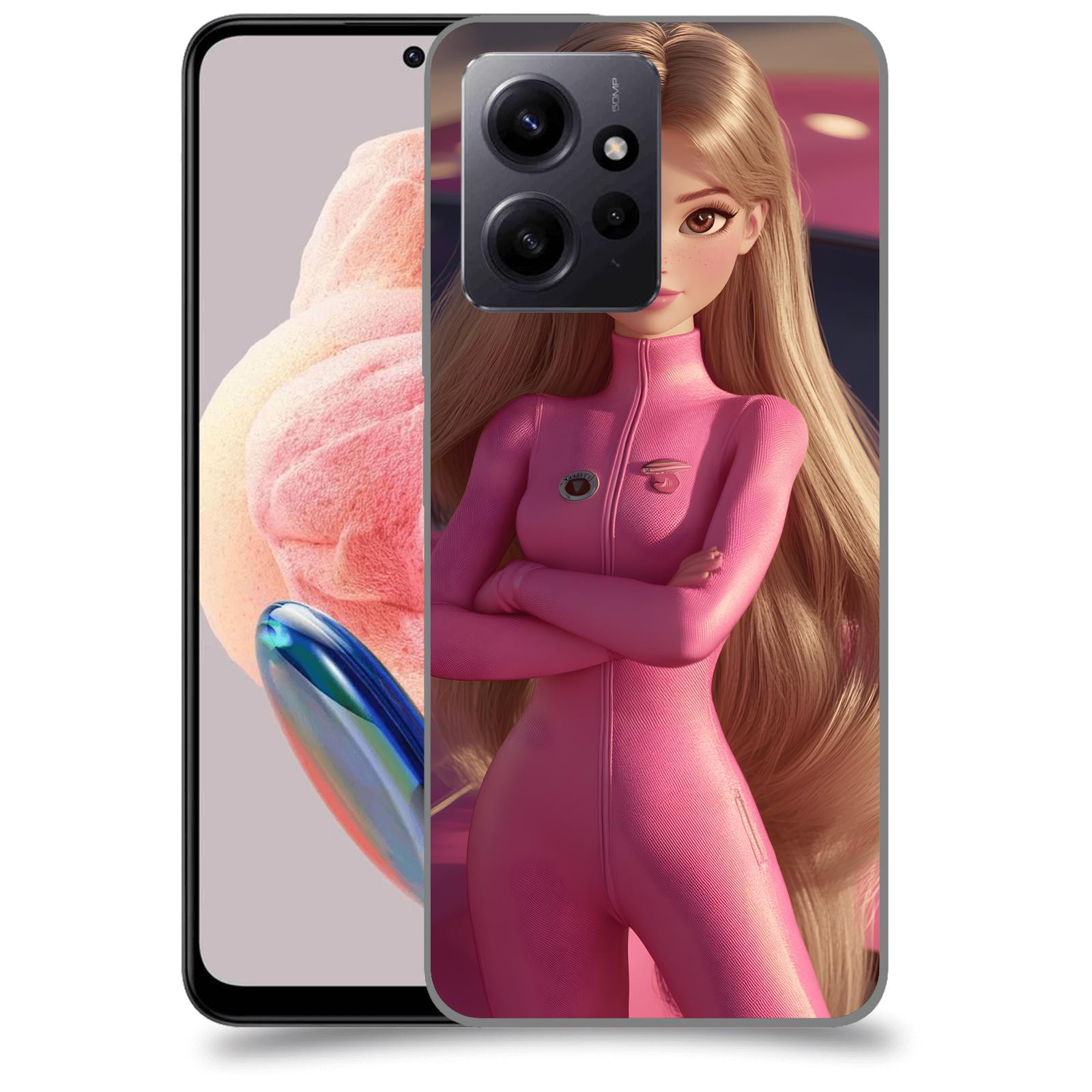 ACOVER Kryt na mobil Xiaomi Redmi Note 12 4G - Pink girl