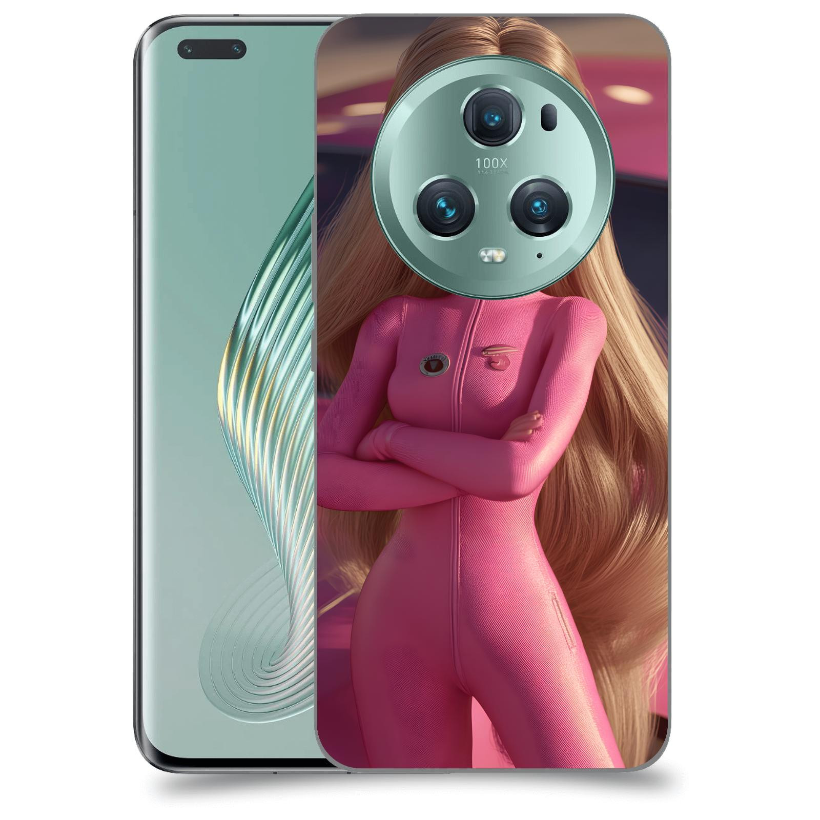 ACOVER Kryt na mobil Honor Magic5 Pro - Pink girl