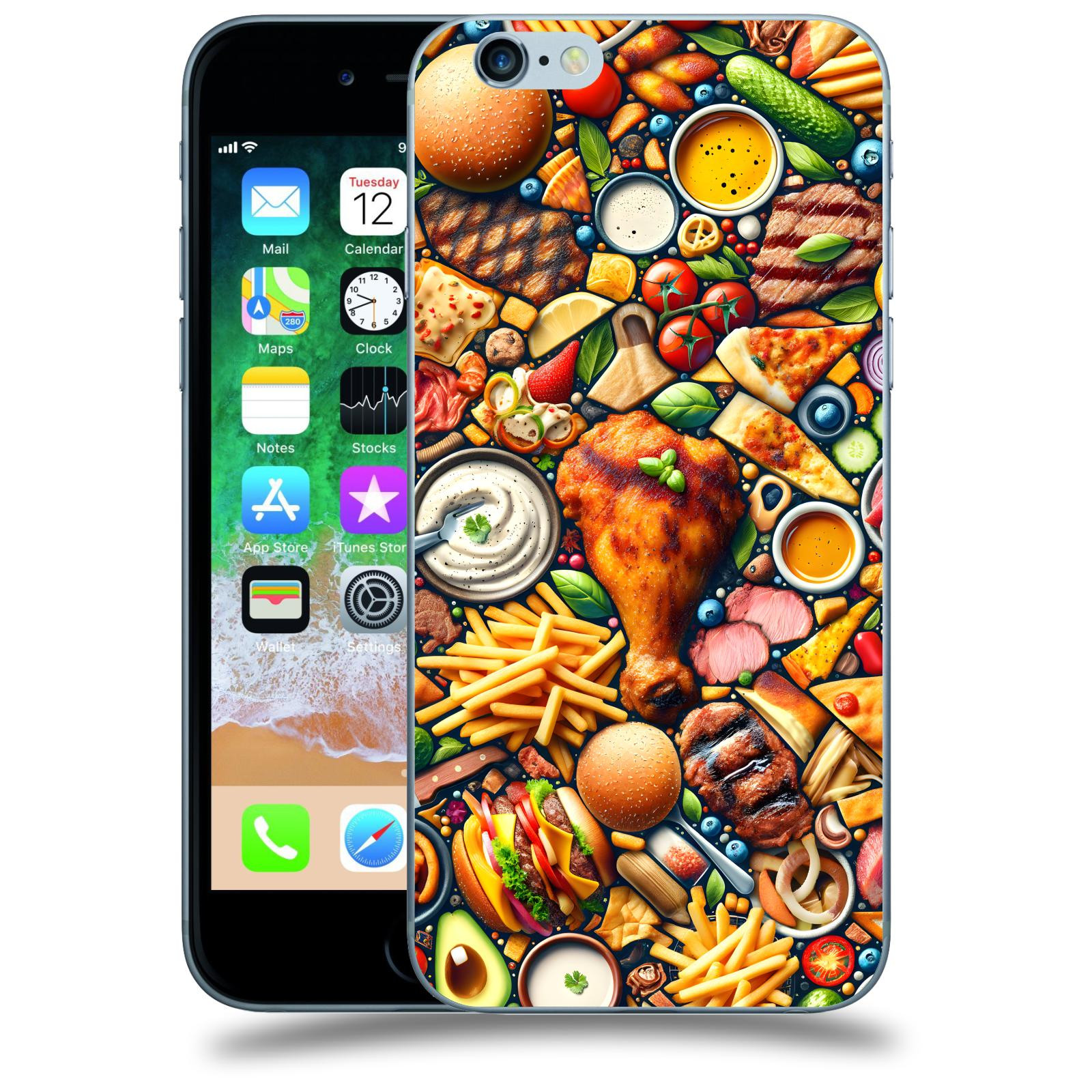 ACOVER Kryt na mobil Apple iPhone 6/6S - Dinner