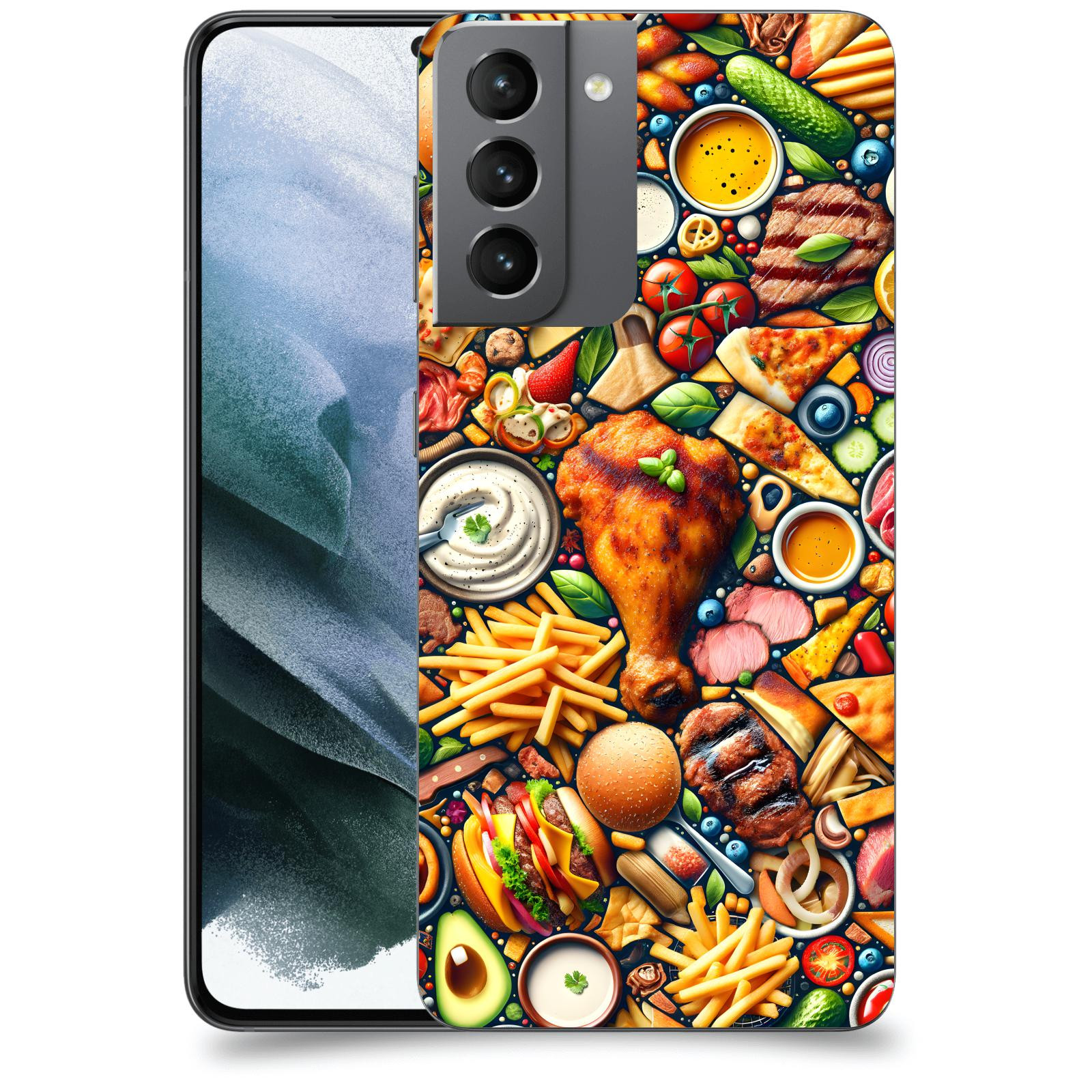 ACOVER Kryt na mobil Samsung Galaxy S21 G991B - Dinner