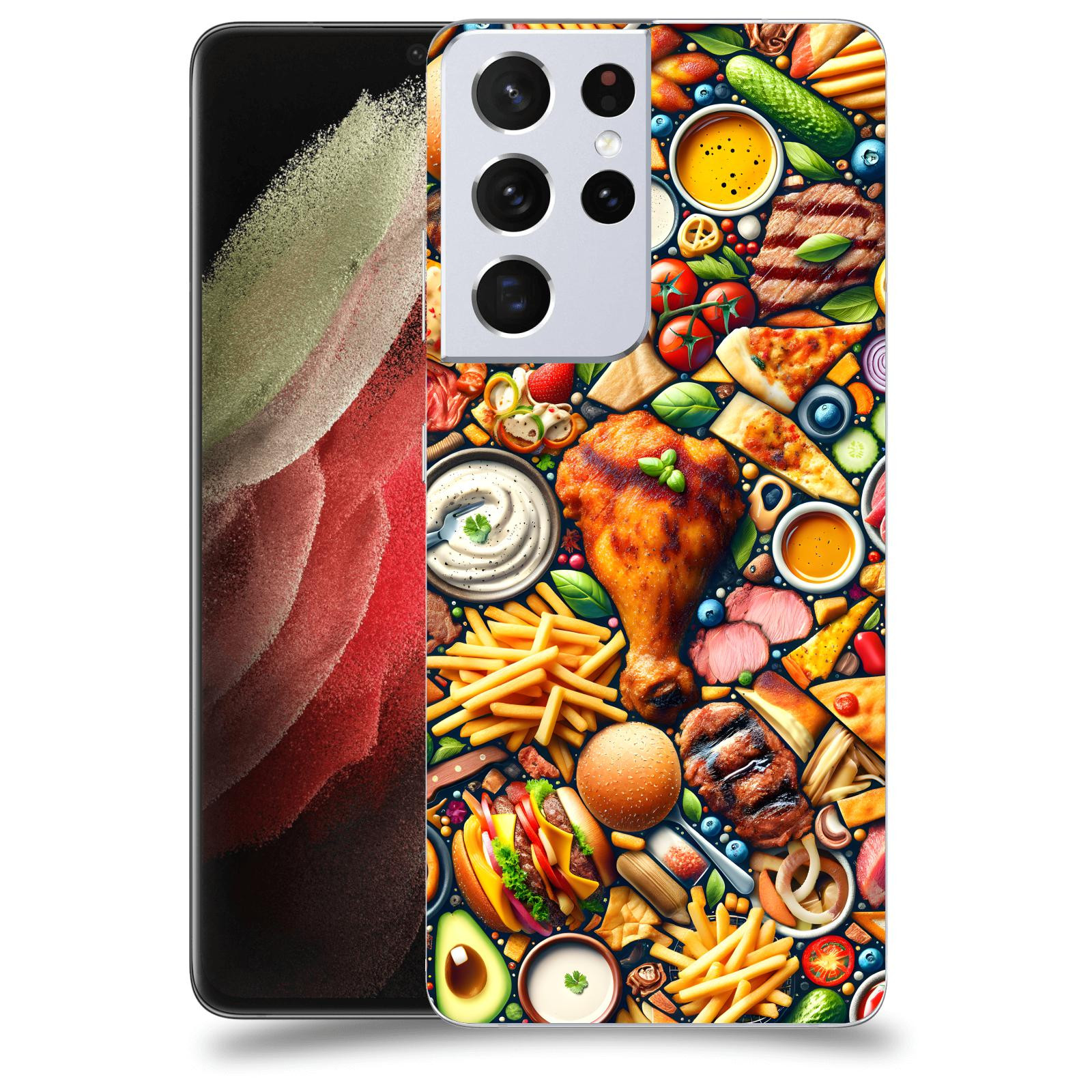 ACOVER Kryt na mobil Samsung Galaxy S21 Ultra 5G G998B - Dinner