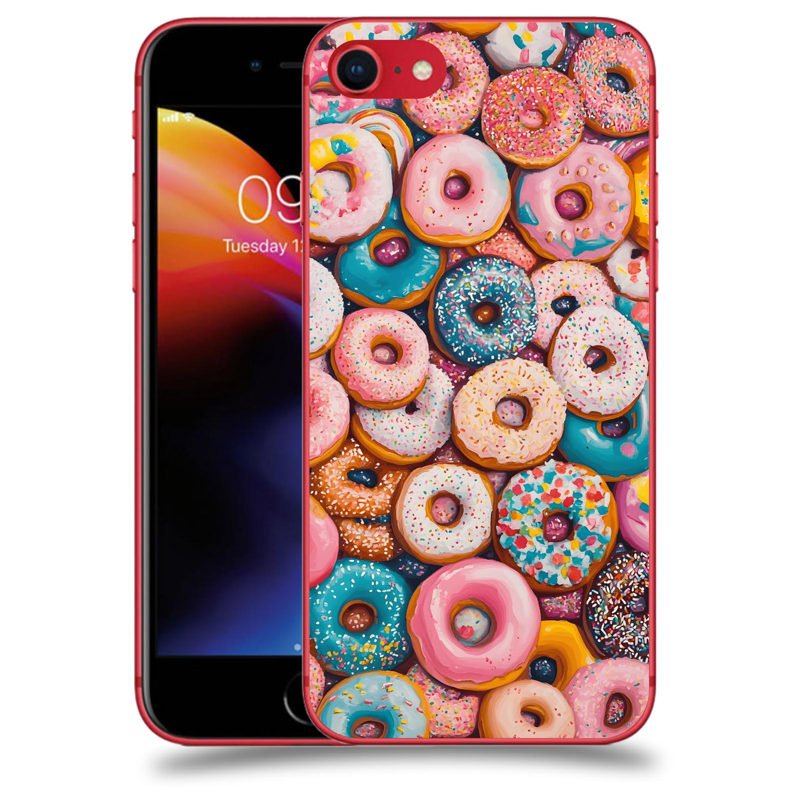 ACOVER Kryt na mobil Apple iPhone 8 - Donuts