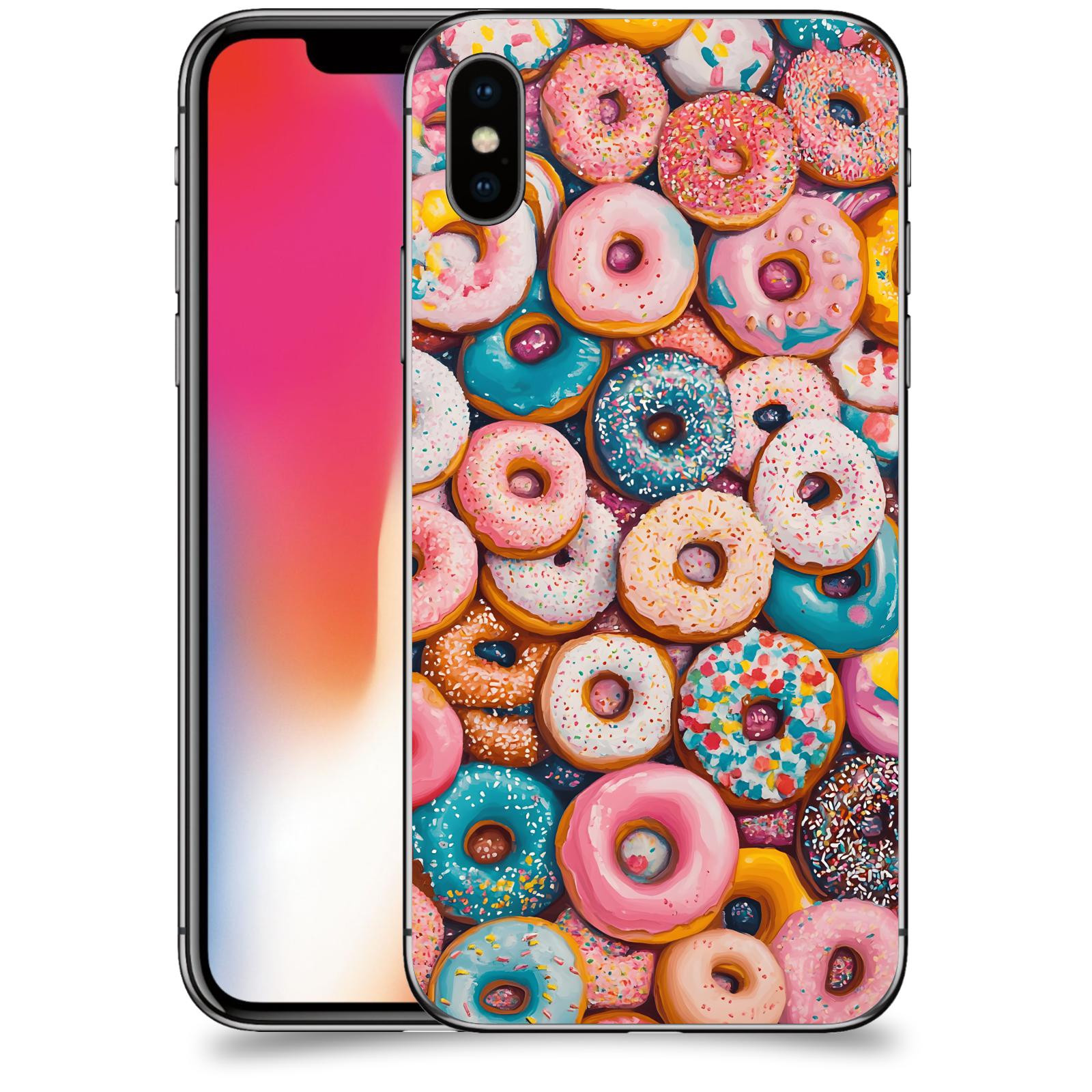 ACOVER Kryt na mobil Apple iPhone X/XS - Donuts