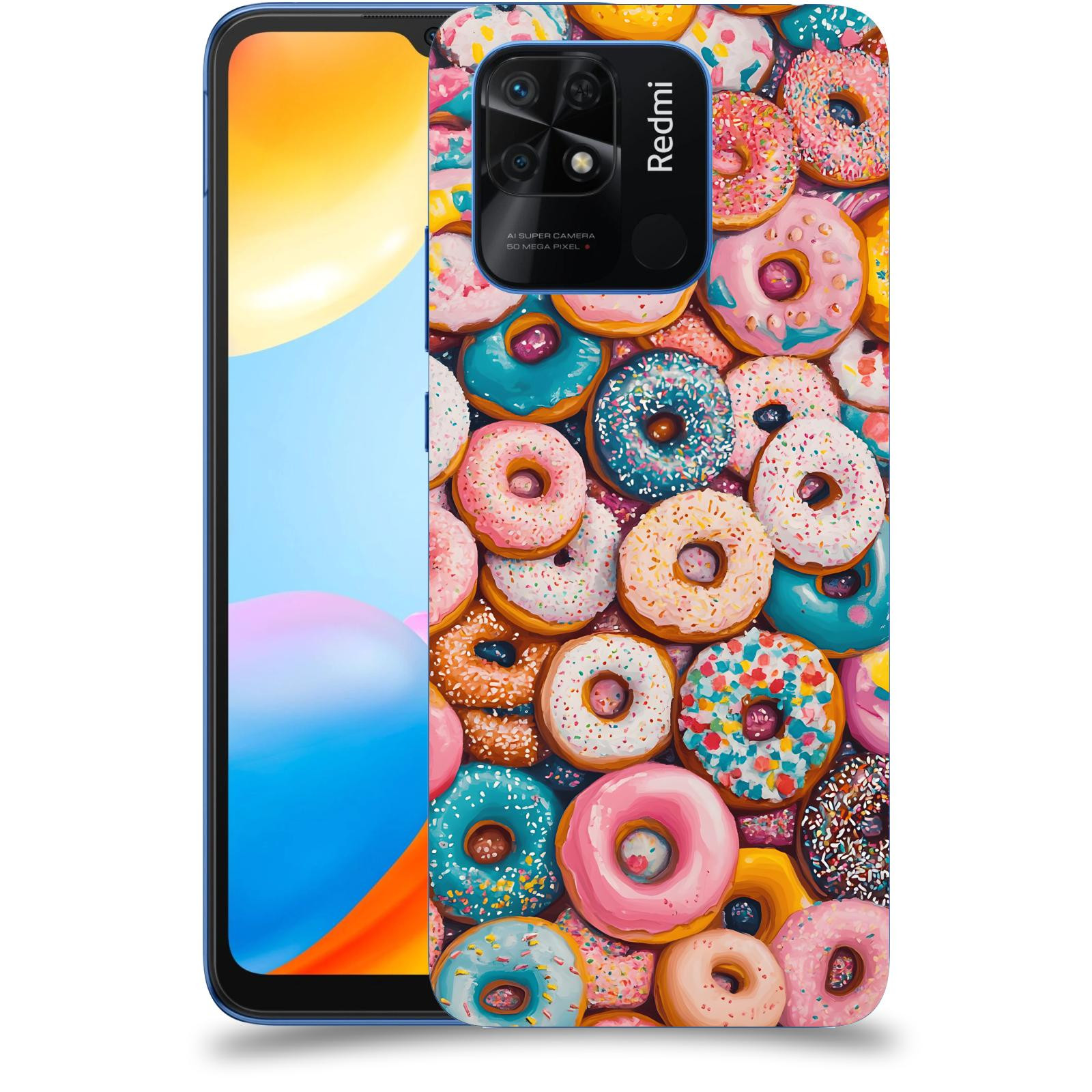 ACOVER Kryt na mobil Xiaomi Redmi 10C - Donuts