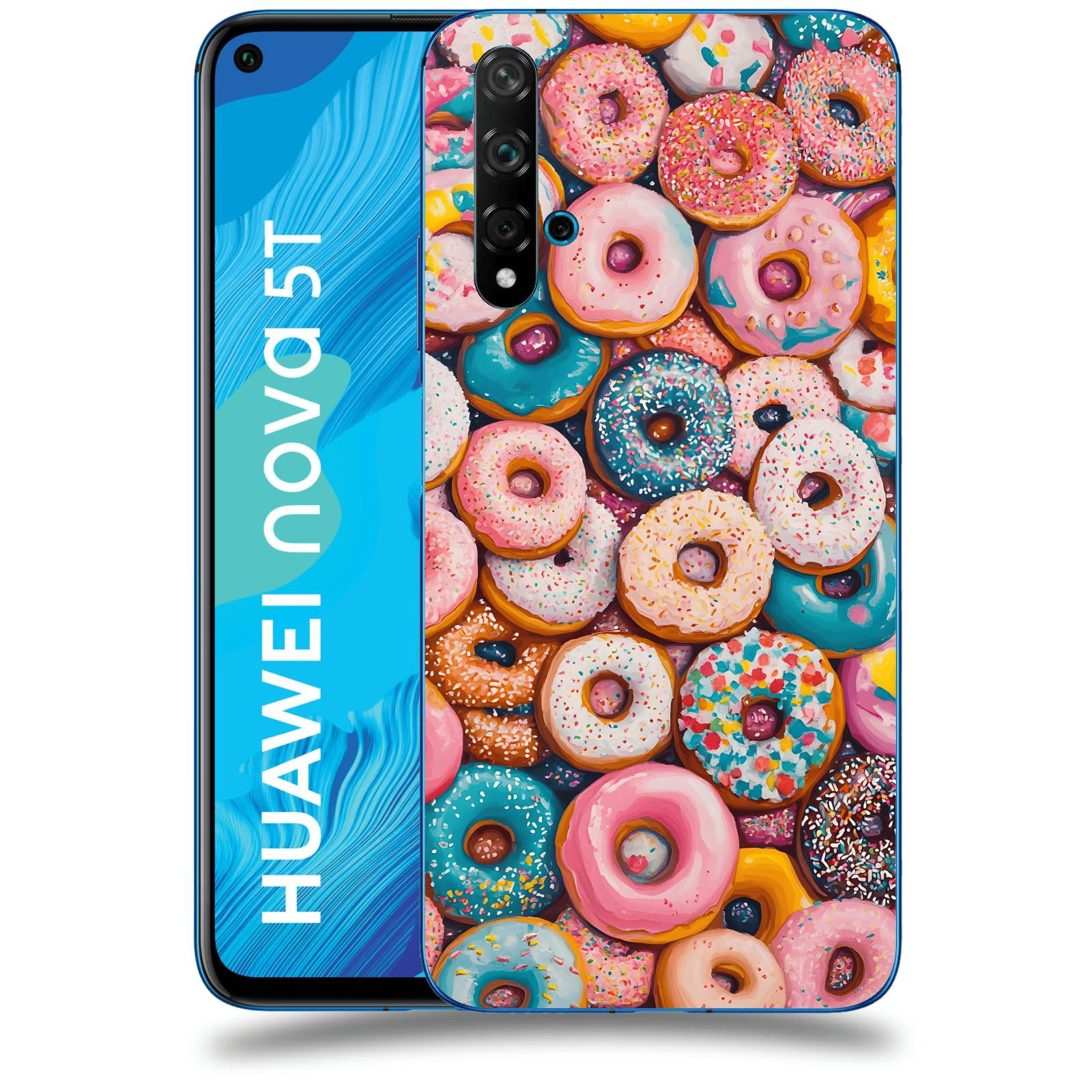 ACOVER Kryt na mobil Huawei Nova 5T - Donuts