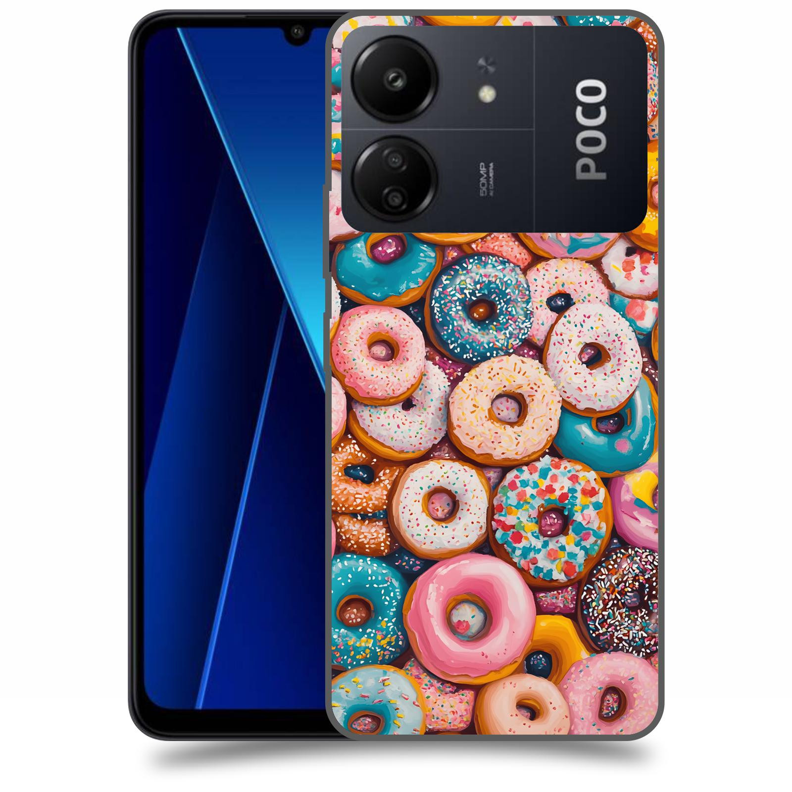 ACOVER Kryt na mobil Poco C65 - Donuts