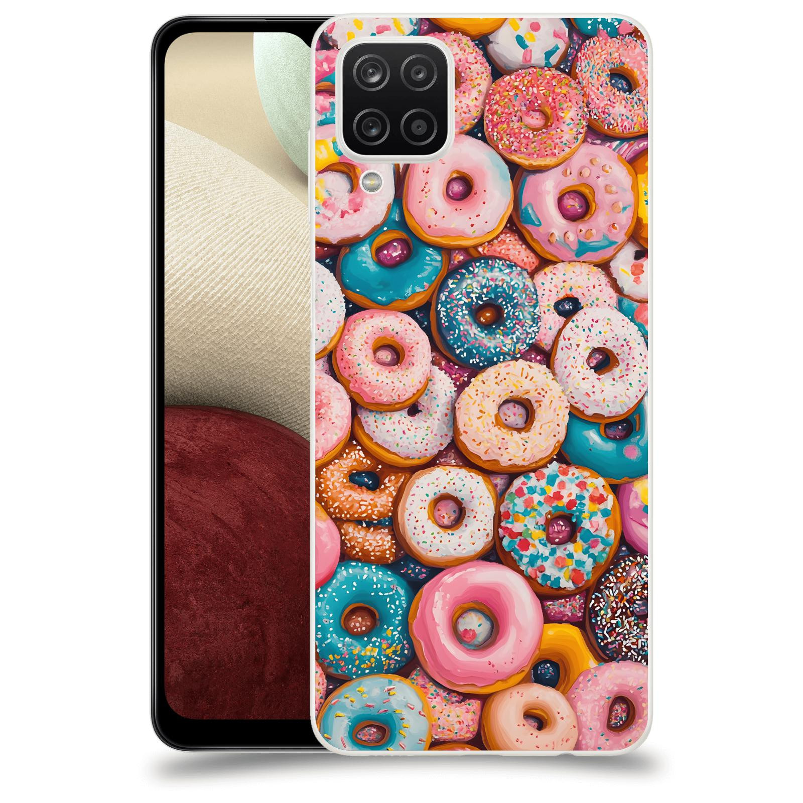 ACOVER Kryt na mobil Samsung Galaxy A12 A125F - Donuts