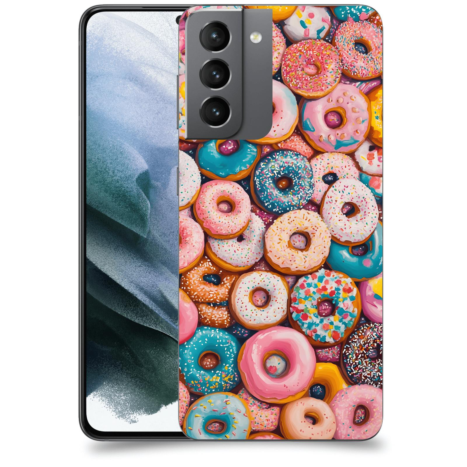 ACOVER Kryt na mobil Samsung Galaxy S21 G991B - Donuts