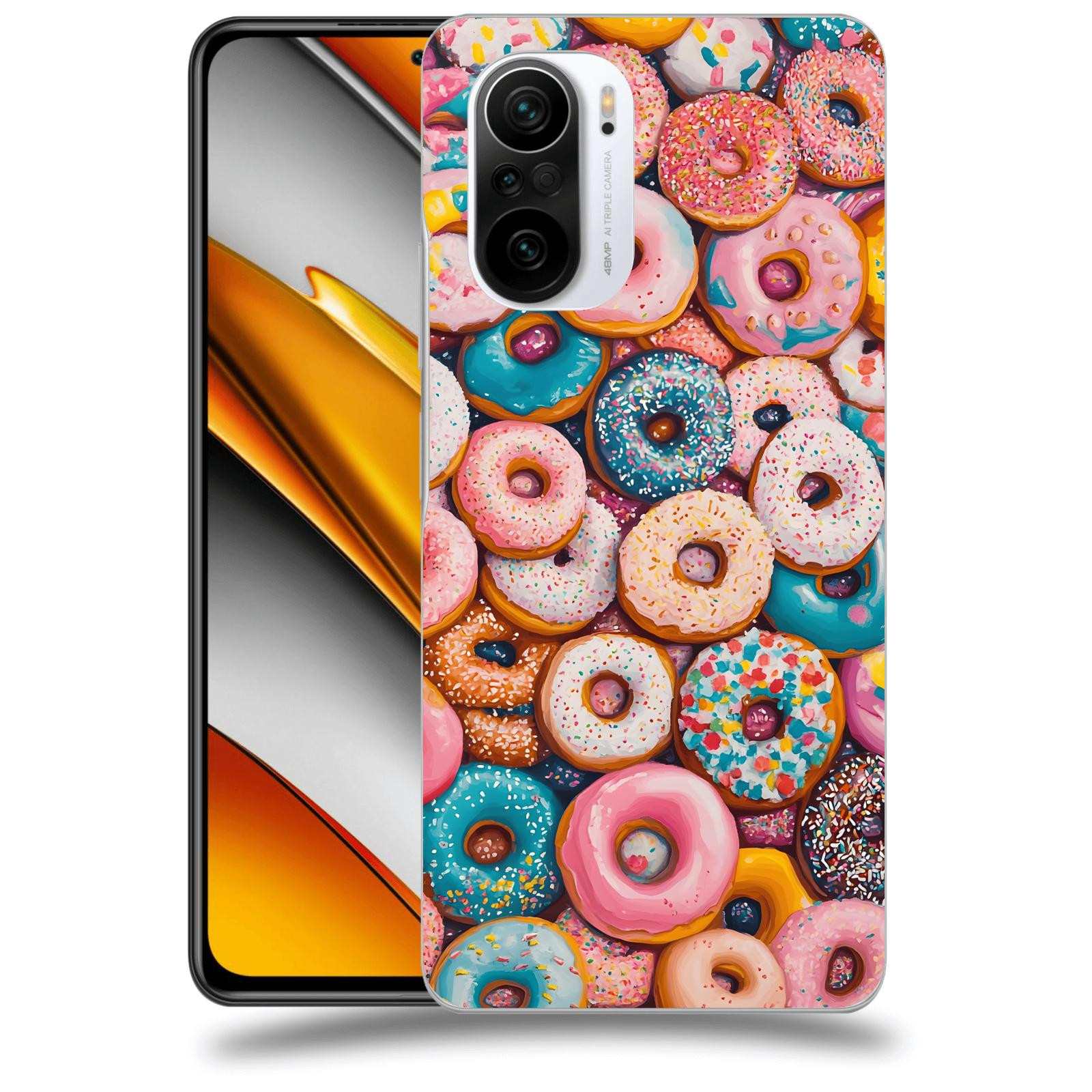 ACOVER Kryt na mobil Xiaomi Poco F3 - Donuts