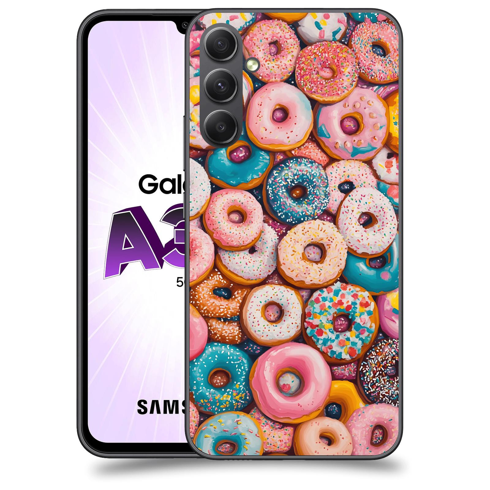 ACOVER Kryt na mobil Samsung Galaxy A34 - Donuts