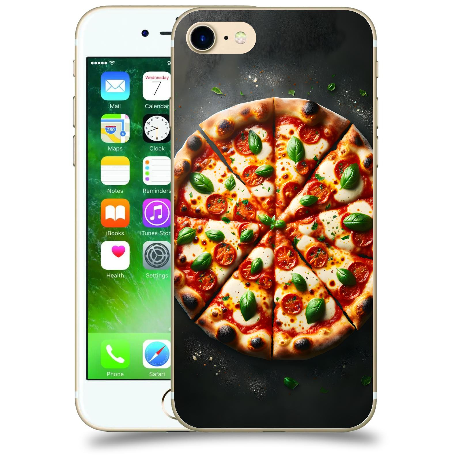ACOVER Kryt na mobil Apple iPhone 7 - Pizza