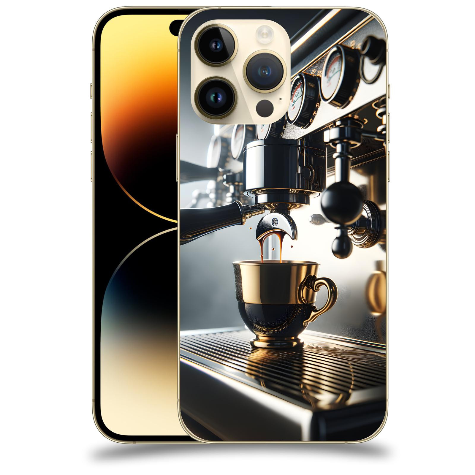 ACOVER Kryt na mobil Apple iPhone 14 Pro Max - Coffee maker