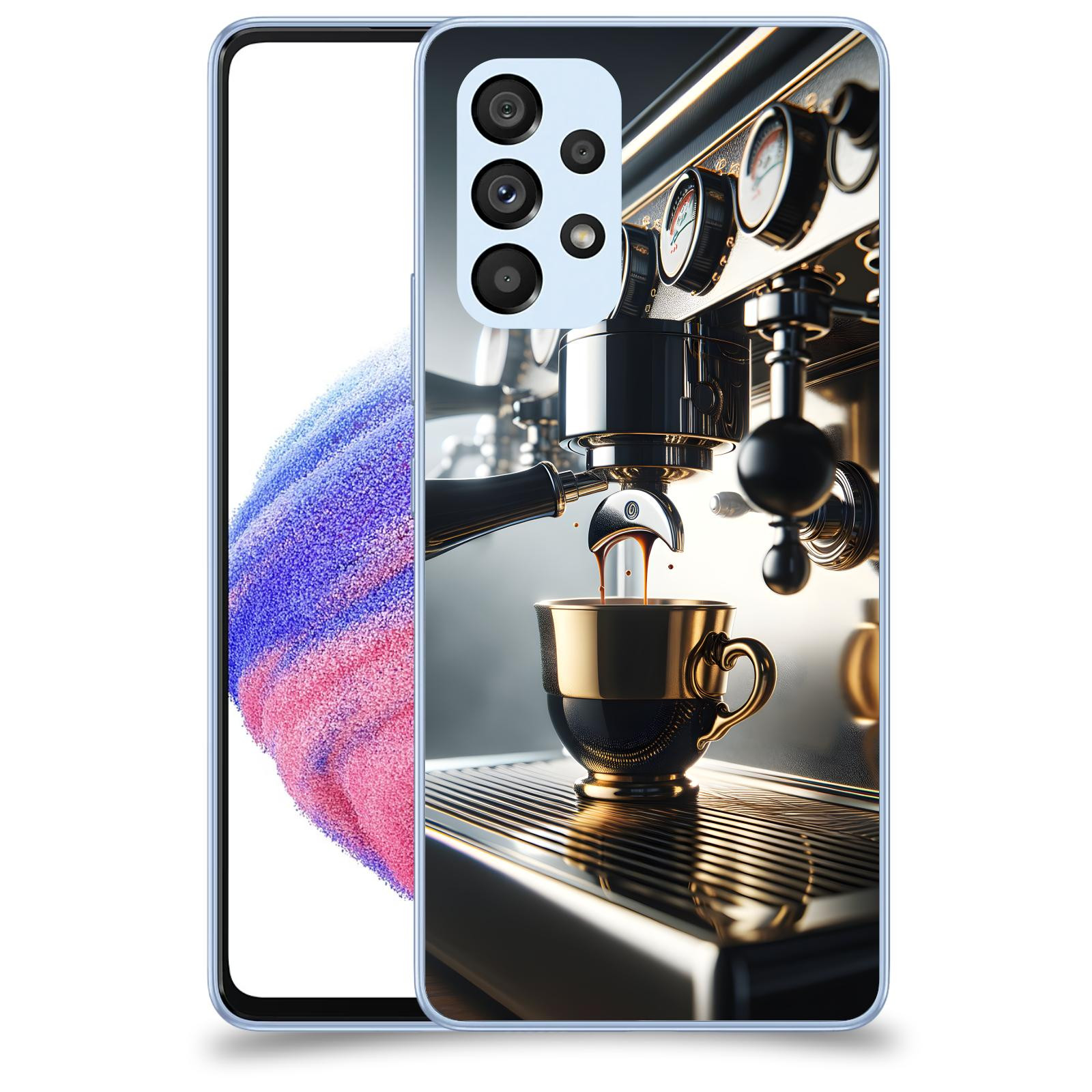 ACOVER Kryt na mobil Samsung Galaxy A32 5G A326B - Coffee maker