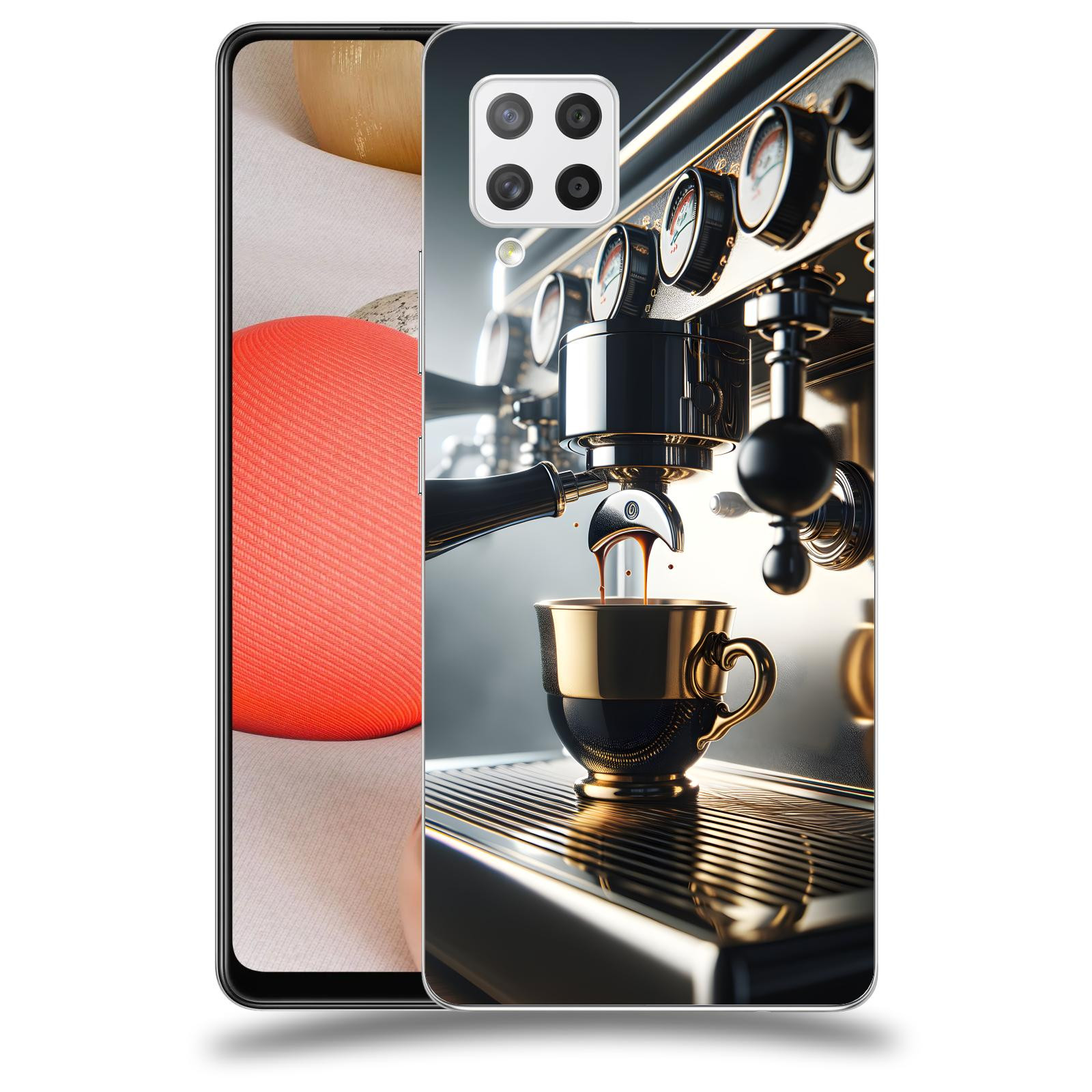 ACOVER Kryt na mobil Samsung Galaxy A42 A426B - Coffee maker