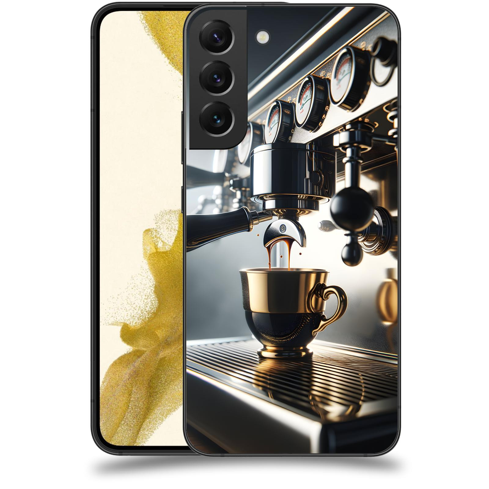 ACOVER Kryt na mobil Samsung Galaxy S22+ 5G - Coffee maker