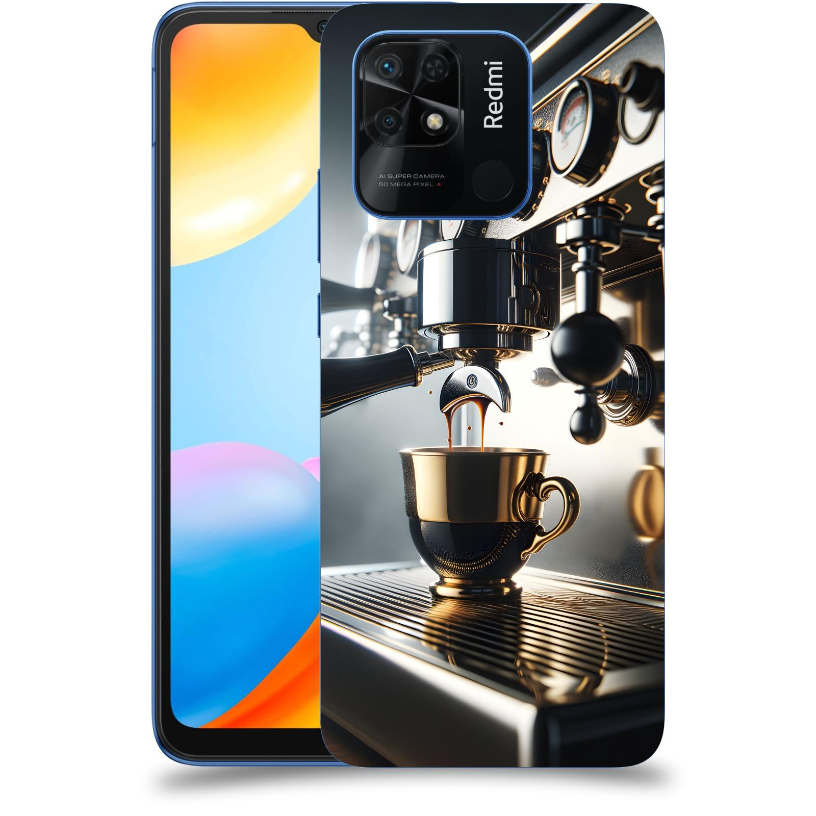 ACOVER Kryt na mobil Xiaomi Redmi 10C - Coffee maker