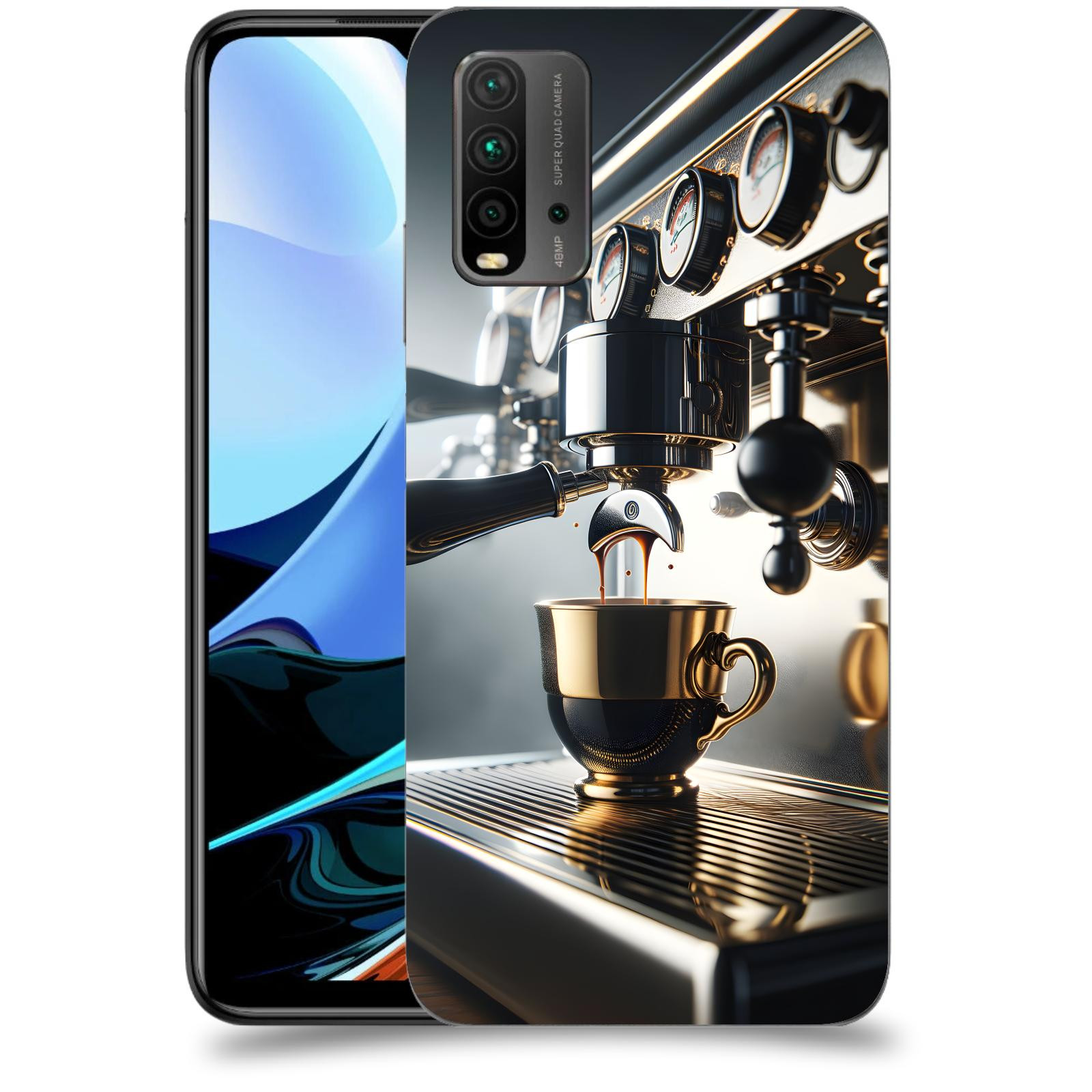 ACOVER Kryt na mobil Xiaomi Redmi 9T - Coffee maker