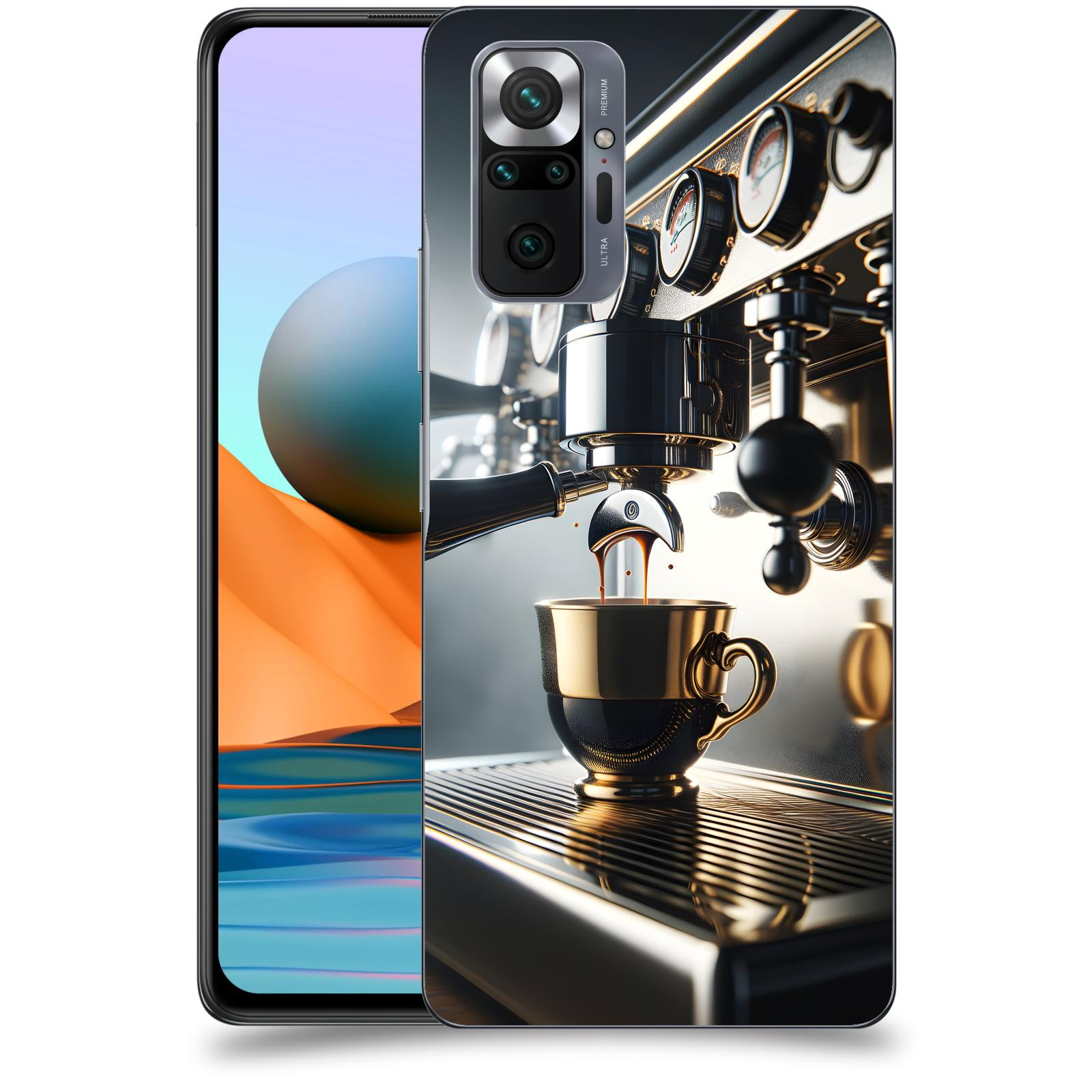 ACOVER Kryt na mobil Xiaomi Redmi Note 10 Pro - Coffee maker