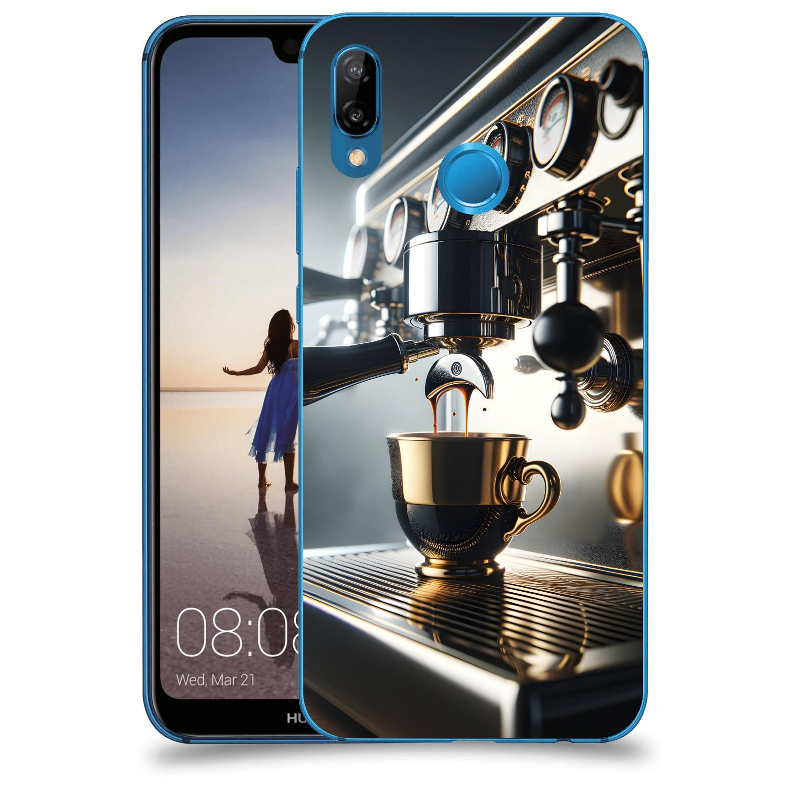ACOVER Kryt na mobil Huawei P20 Lite - Coffee maker