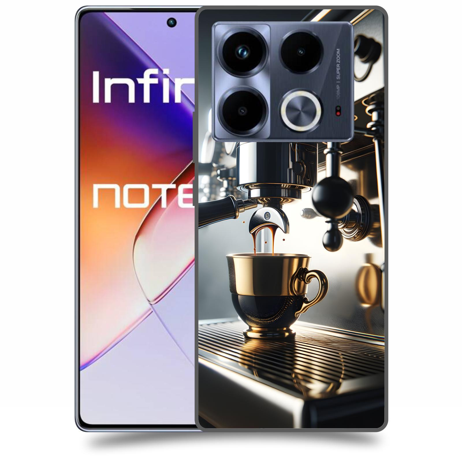 ACOVER Kryt na mobil Infinix Note 40 - Coffee maker