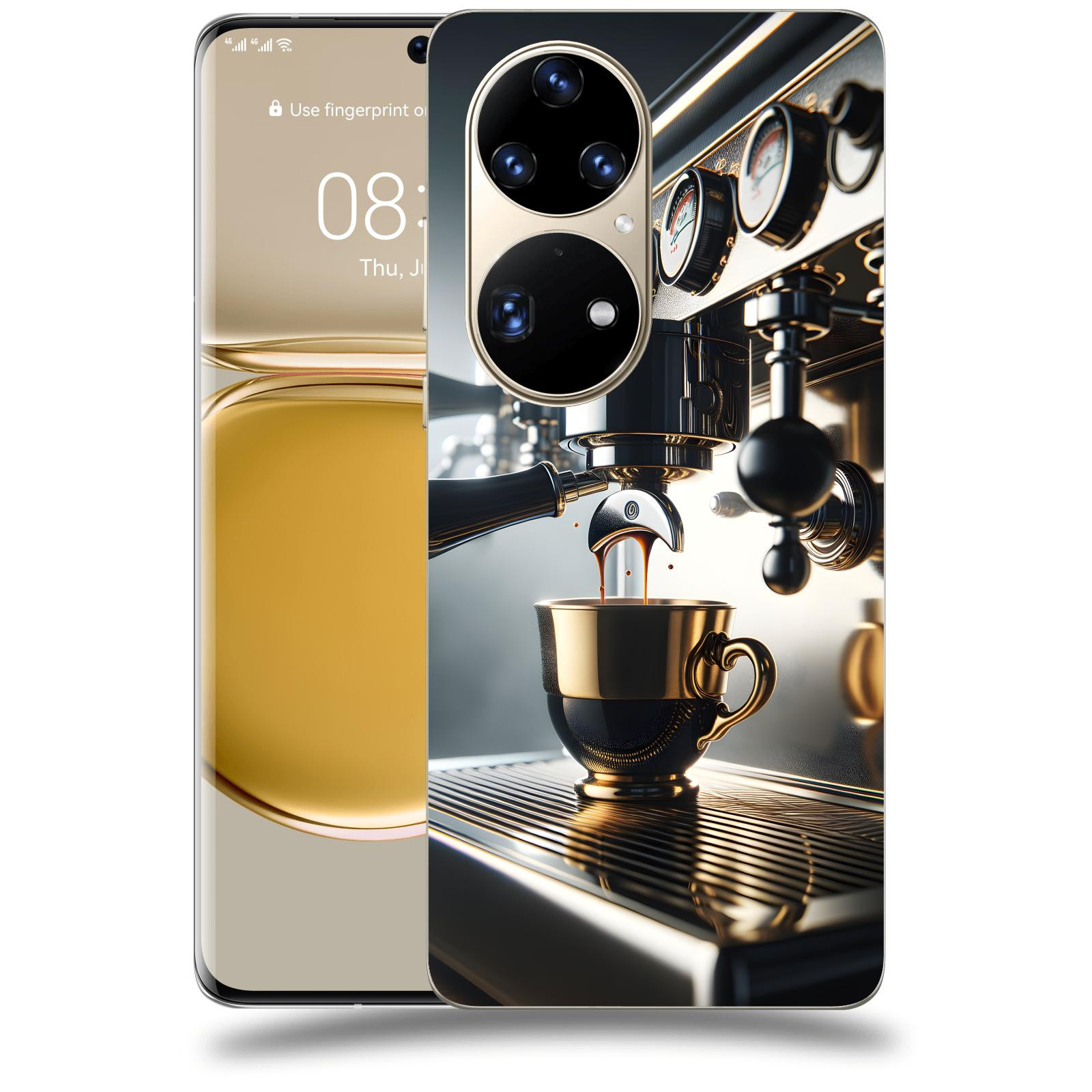 ACOVER Kryt na mobil Huawei P50 - Coffee maker