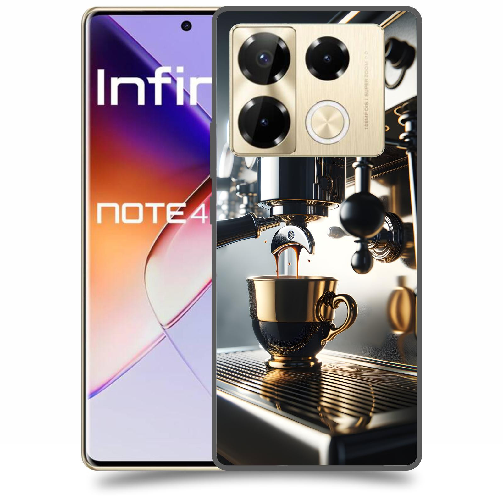 ACOVER Kryt na mobil Infinix Note 40 PRO - Coffee maker
