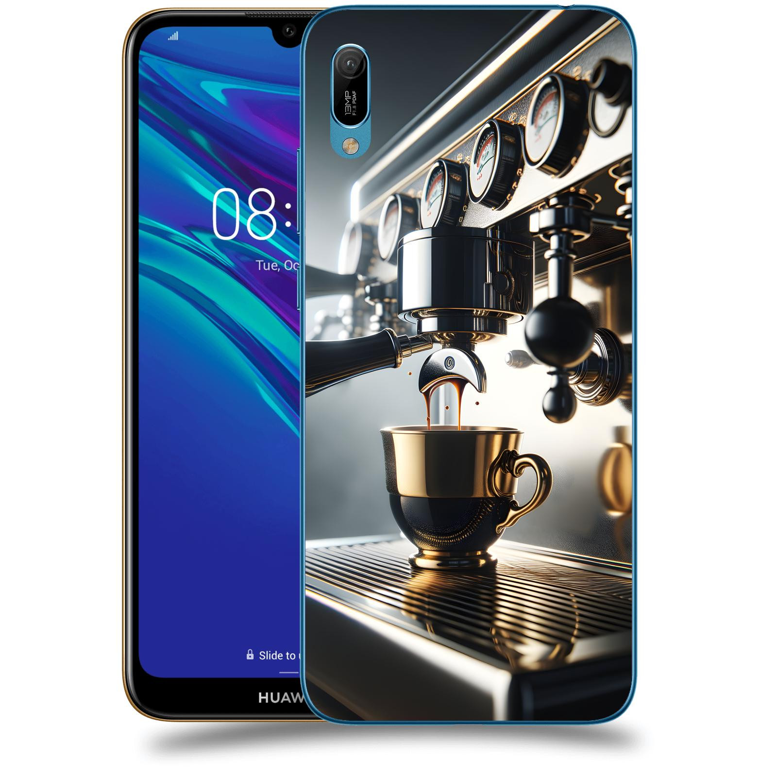ACOVER Kryt na mobil Huawei Y6 2019 - Coffee maker