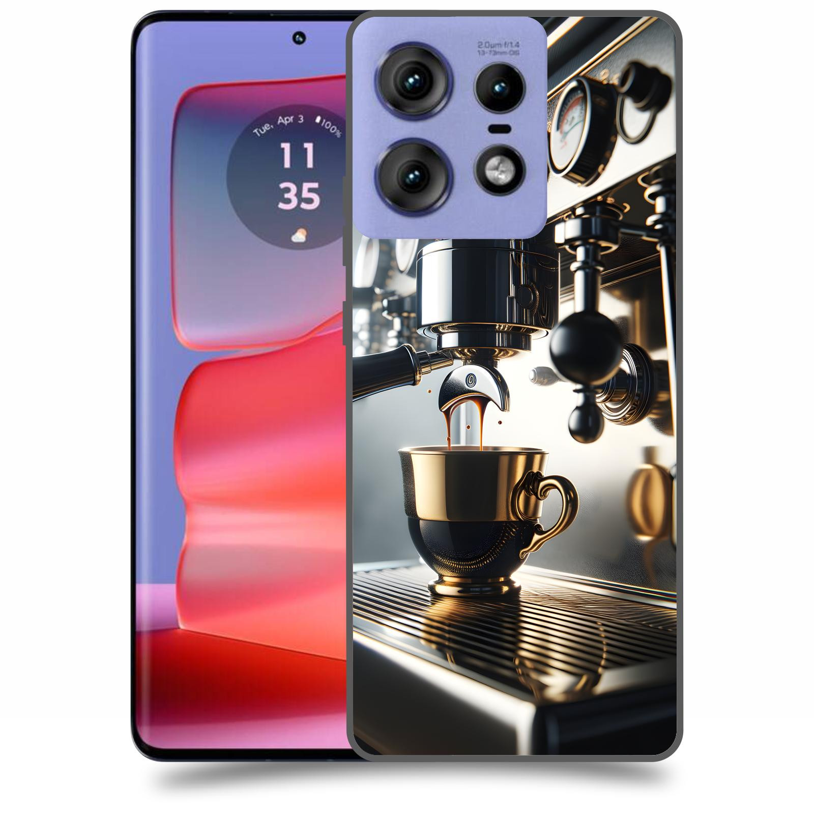 ACOVER Kryt na mobil Motorola Edge 50 Pro - Coffee maker