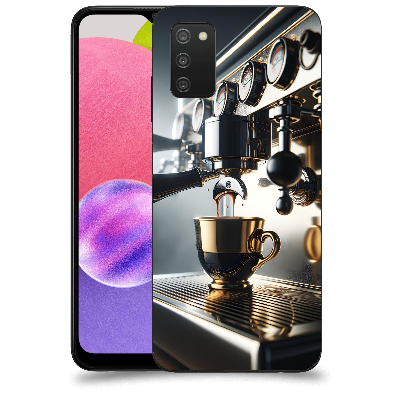 ACOVER Kryt na mobil Samsung Galaxy A03s A037G - Coffee maker