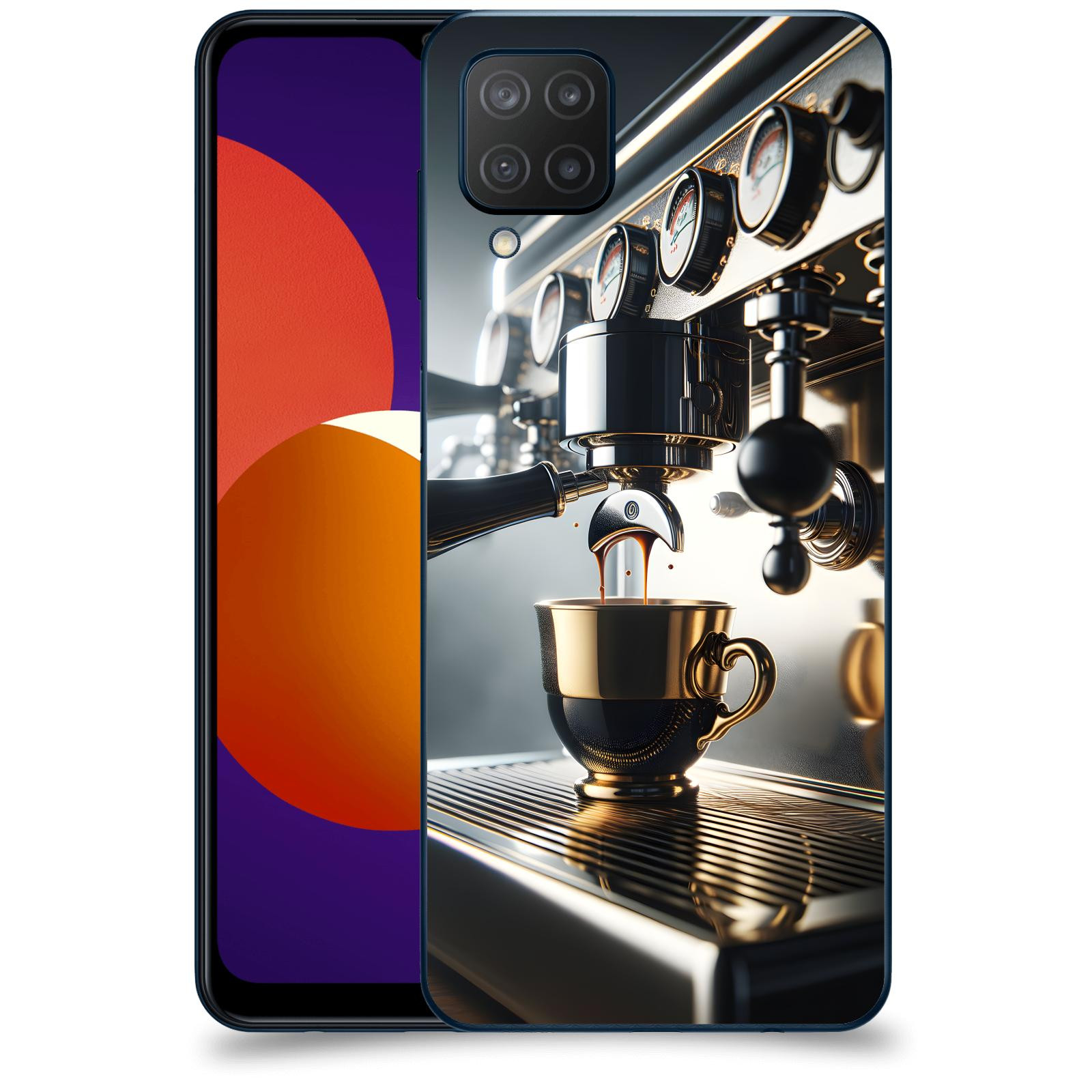 ACOVER Kryt na mobil Samsung Galaxy M12 M127F - Coffee maker