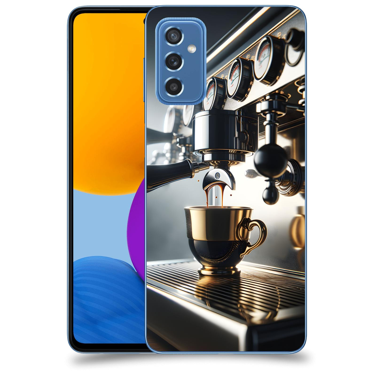 ACOVER Kryt na mobil Samsung Galaxy M52 5G - Coffee maker