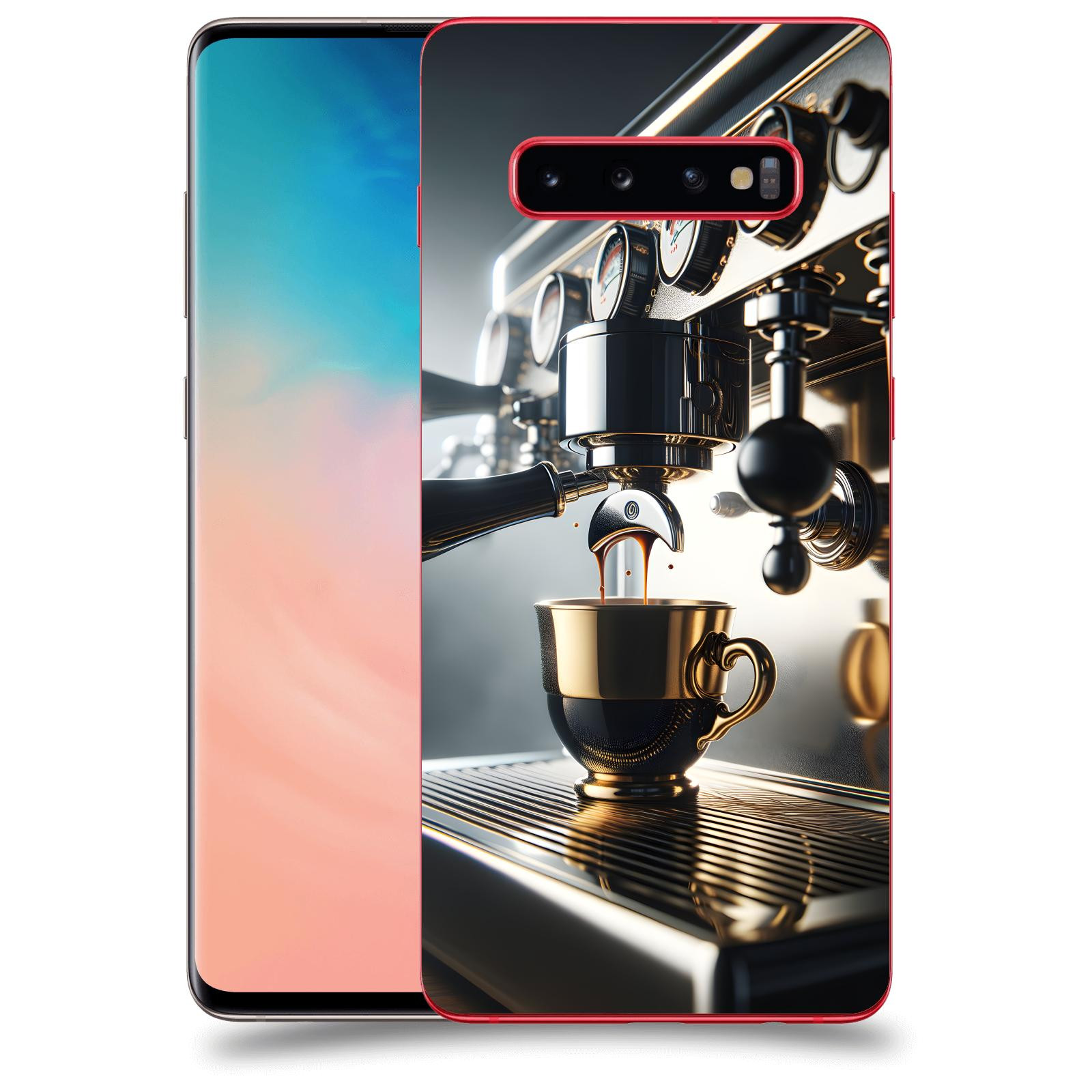 ACOVER Kryt na mobil Samsung Galaxy S10 Plus G975 - Coffee maker