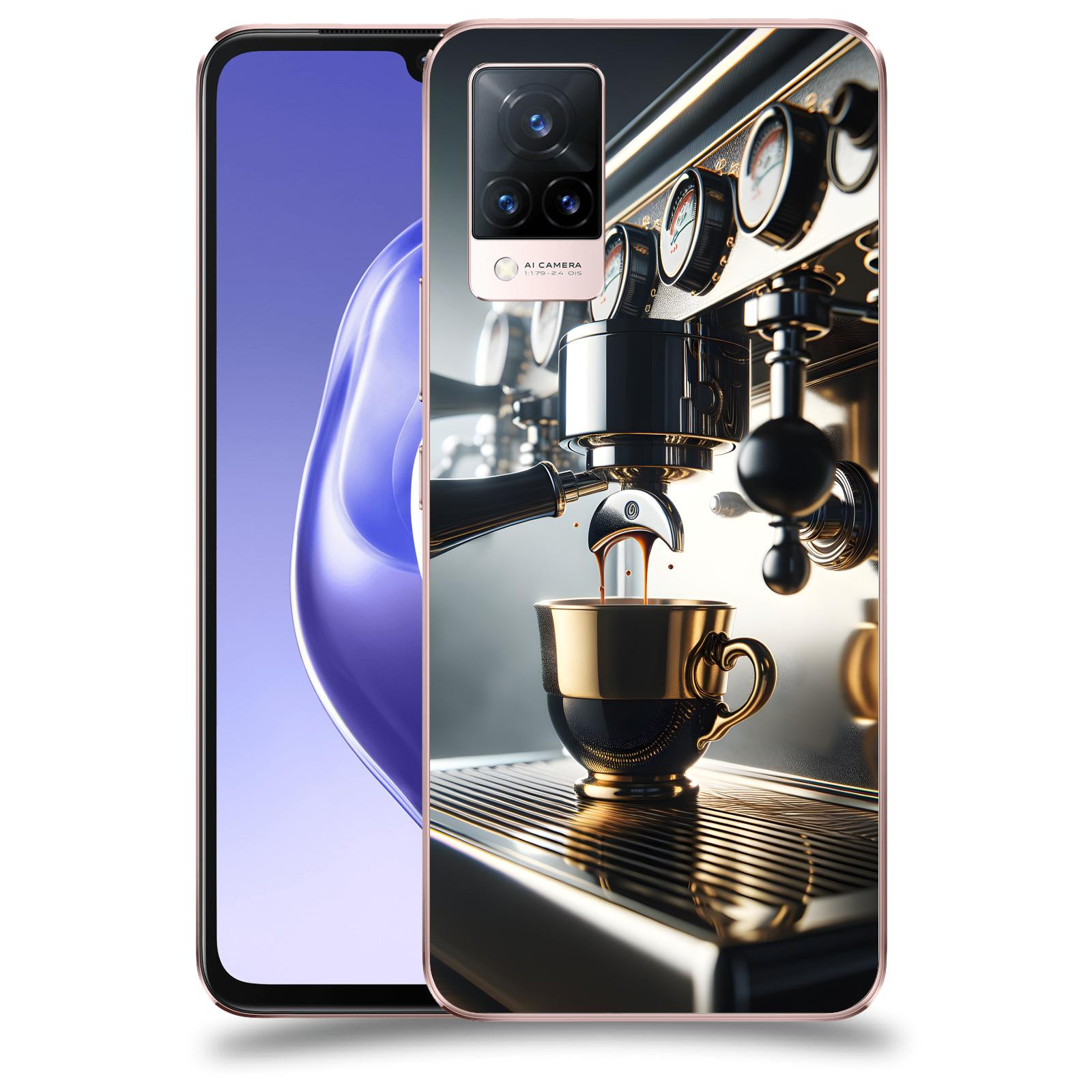 ACOVER Kryt na mobil Vivo V21 5G - Coffee maker