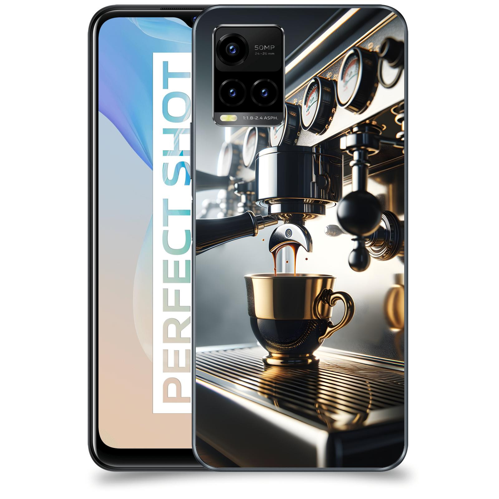 ACOVER Kryt na mobil Vivo Y33s - Coffee maker