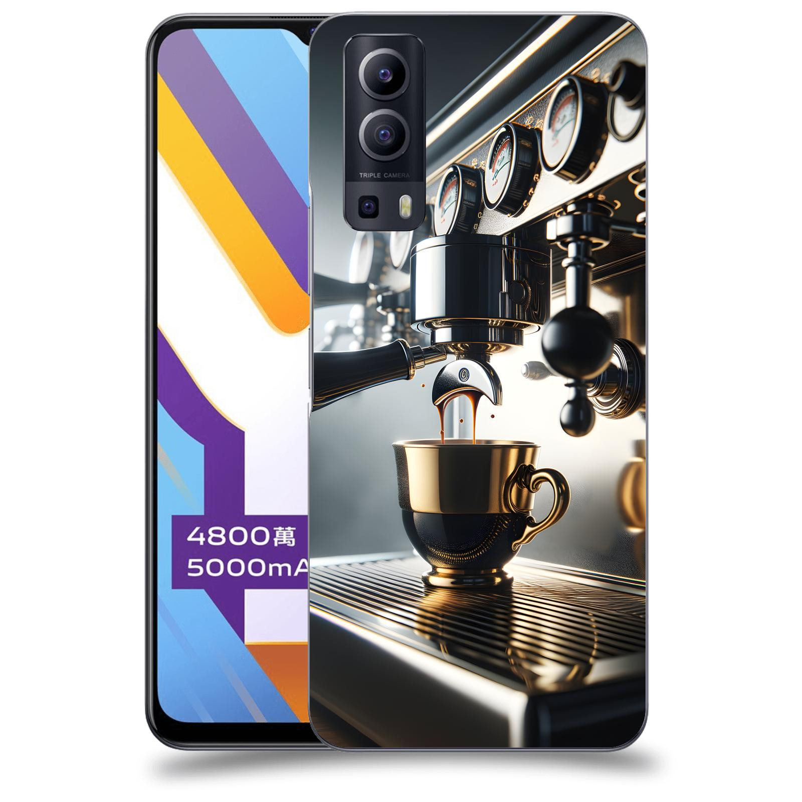 ACOVER Kryt na mobil Vivo Y52 5G - Coffee maker