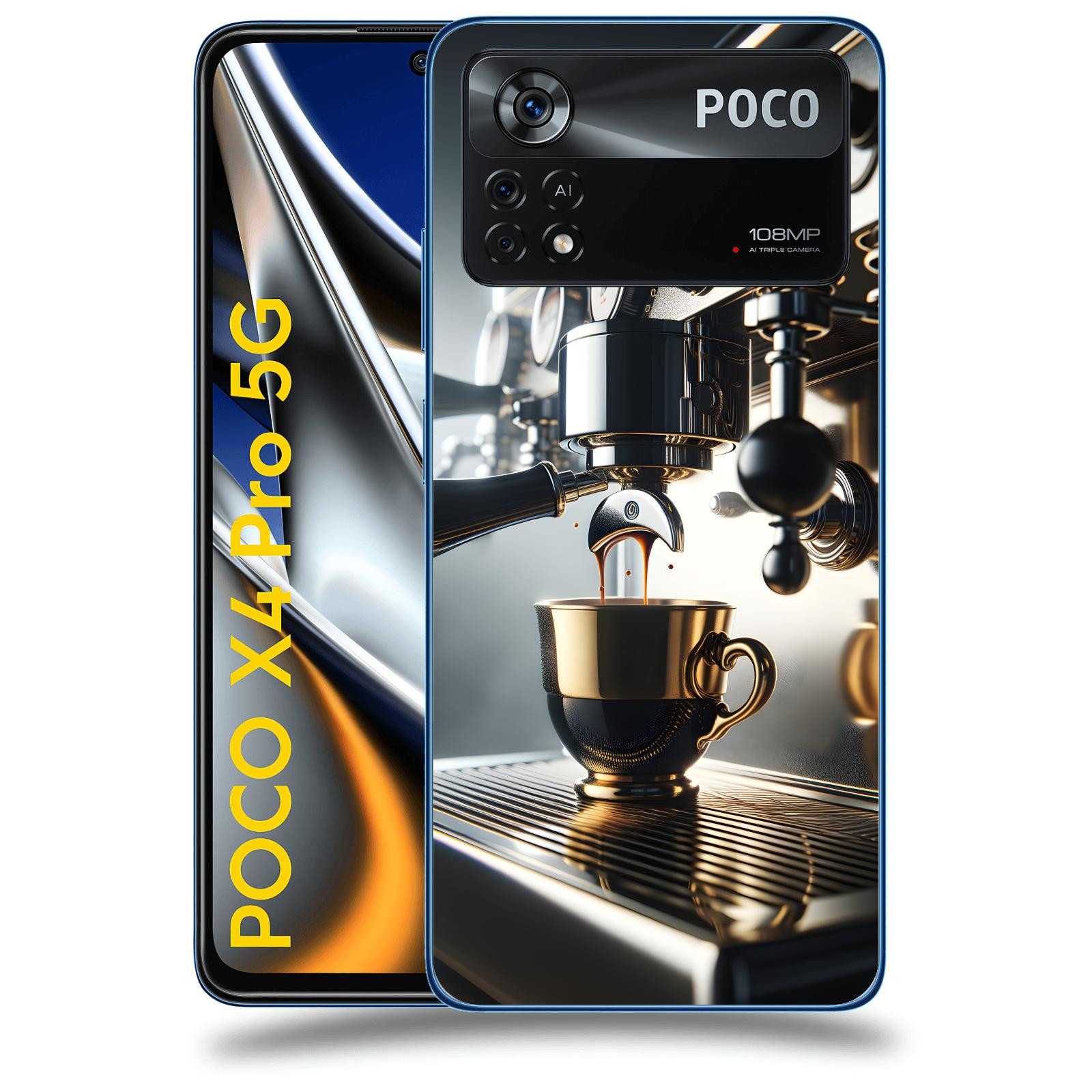 ACOVER Kryt na mobil Xiaomi Poco X4 Pro 5G - Coffee maker